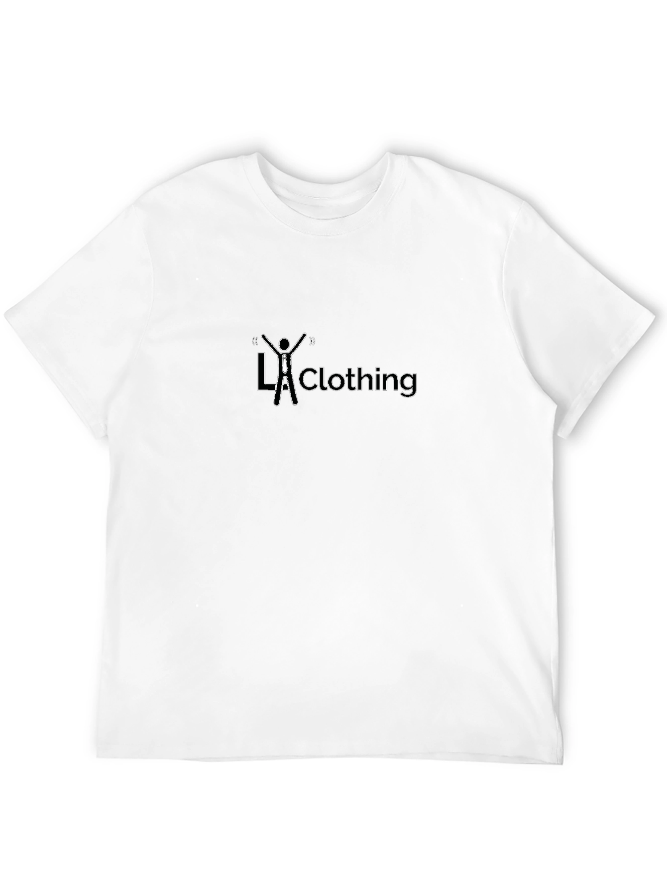 Stylish Black Cotton LA Clothing Graphic T-Shirt