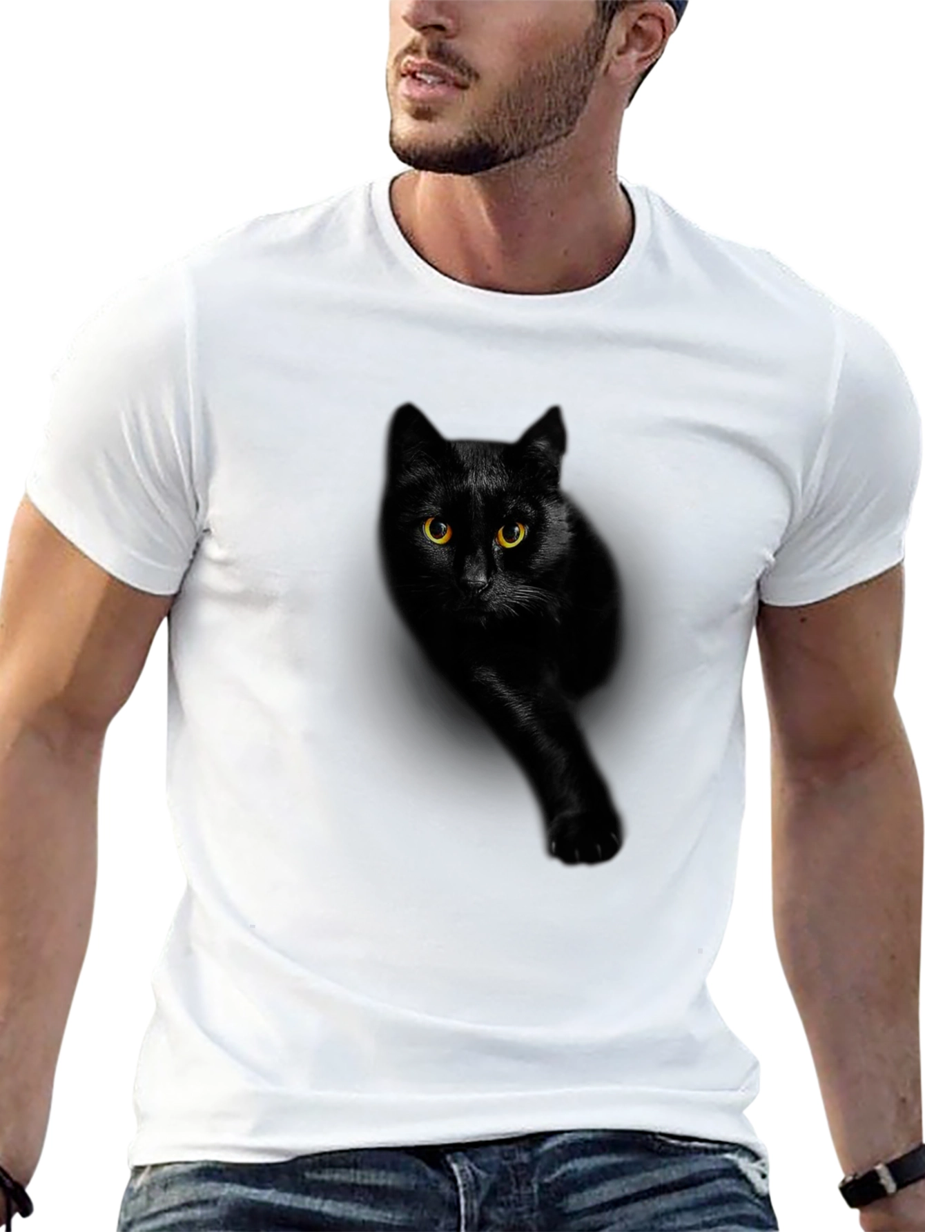 Black Cat Graphic Tee
