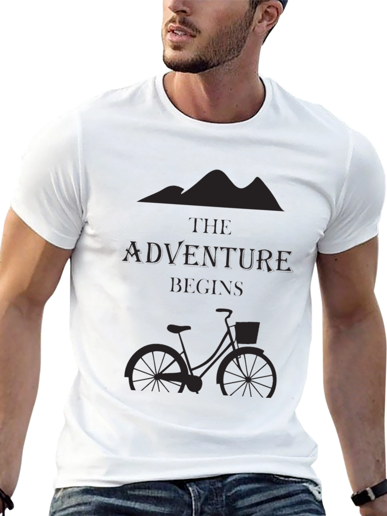 Adventure Begins Black T-Shirt