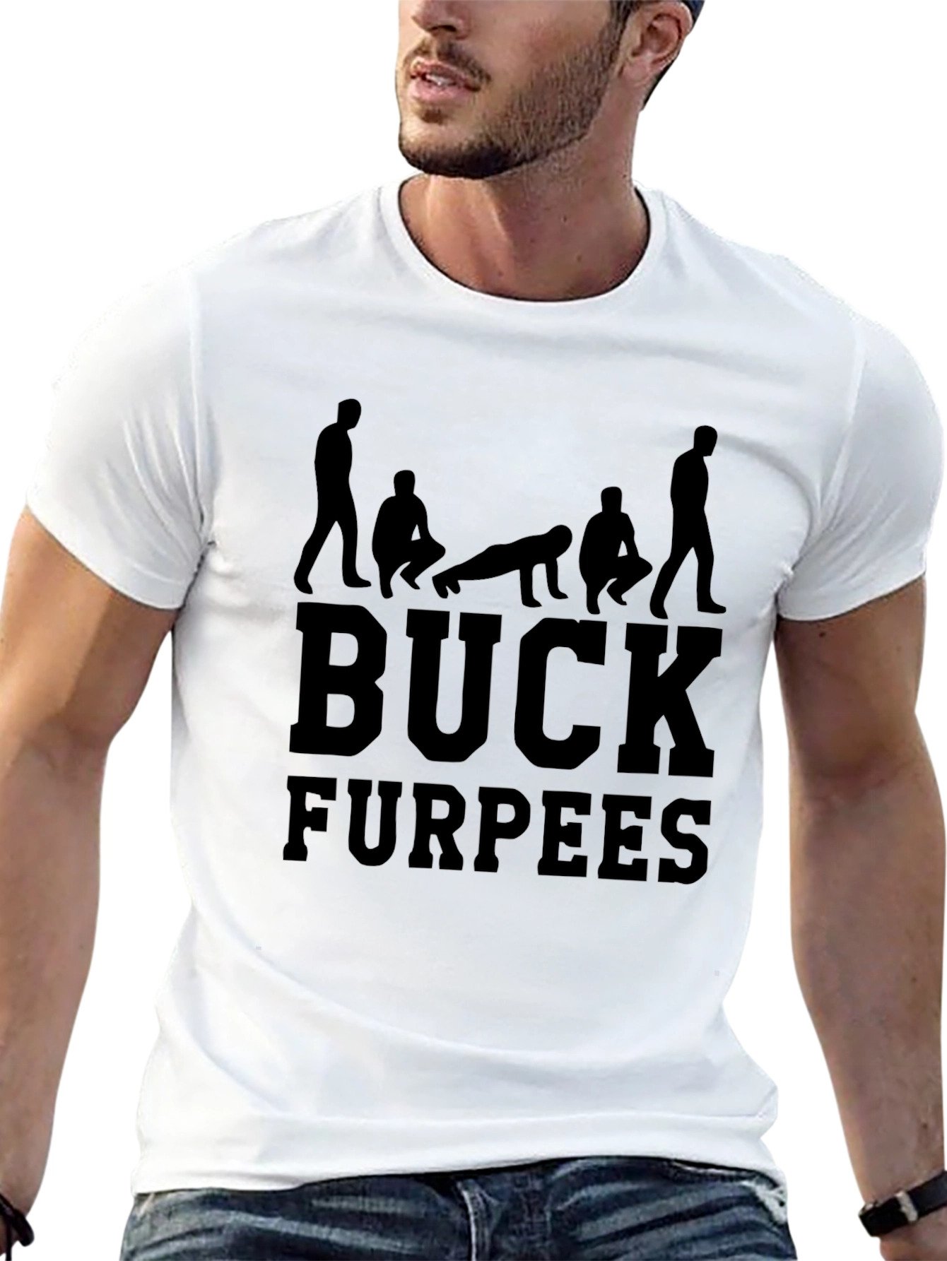 Buck Furpees Black Graphic T-Shirt