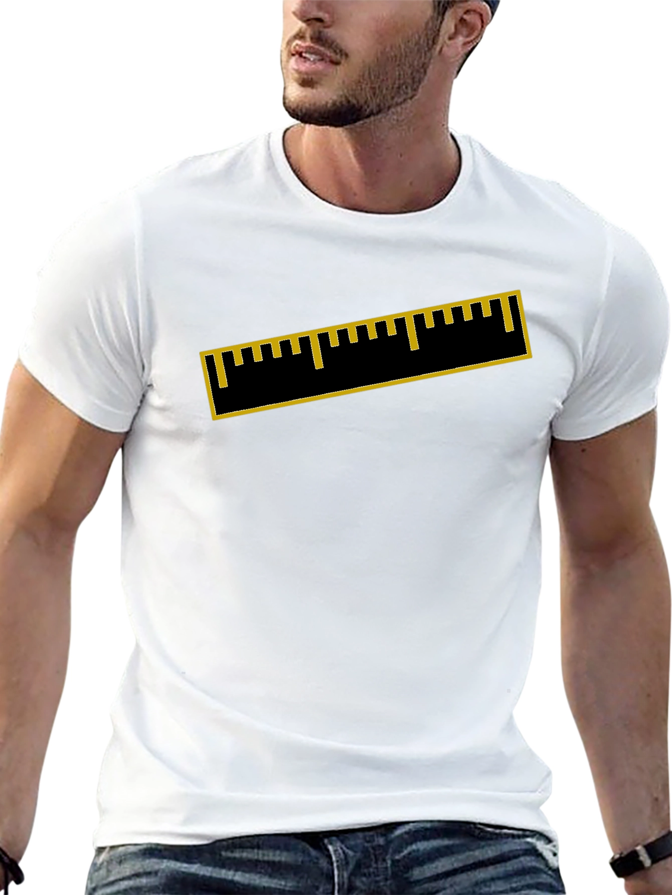 Ruler Graphic Black T-Shirt