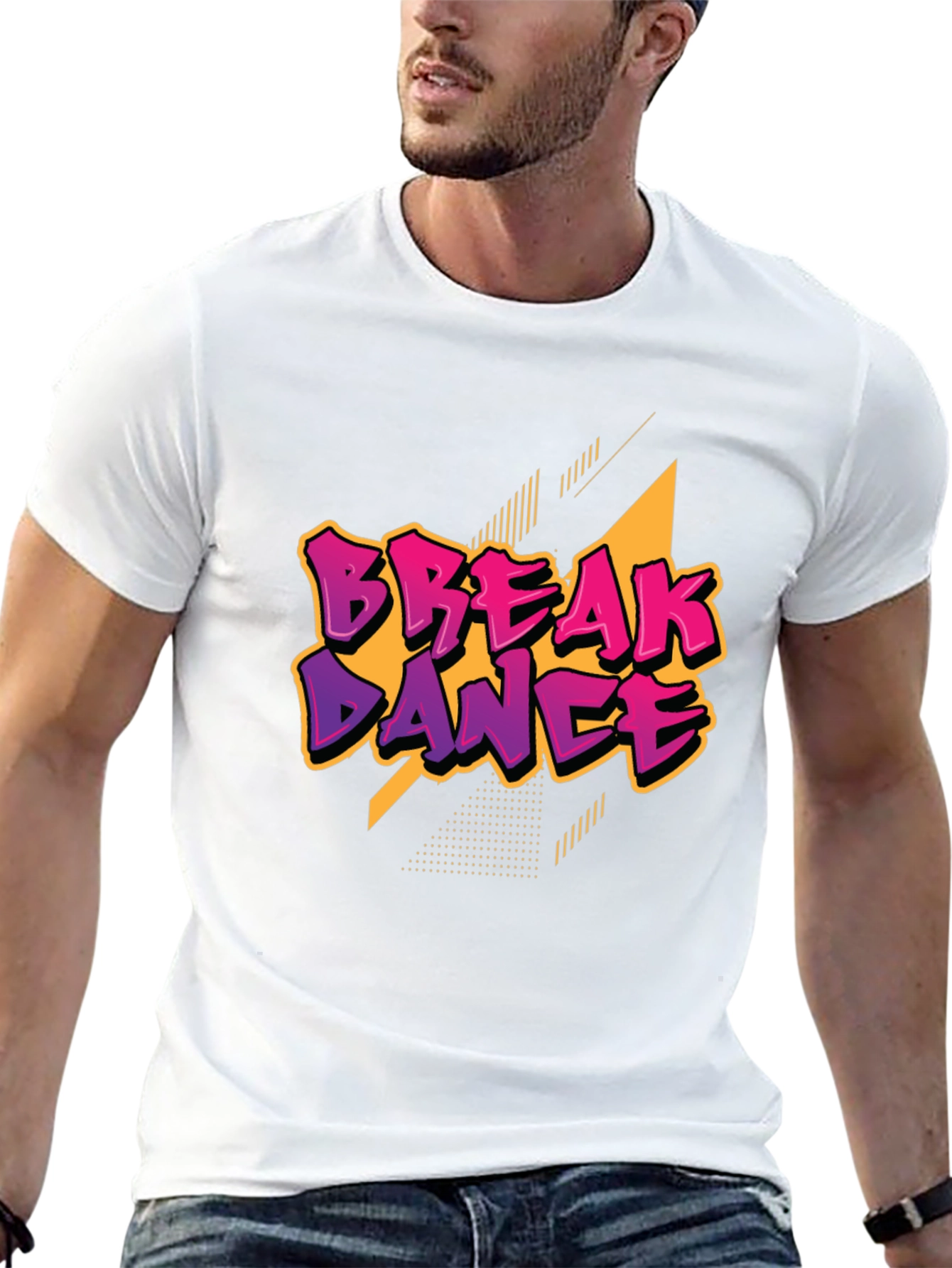 Break Dance Graphic Black T-Shirt