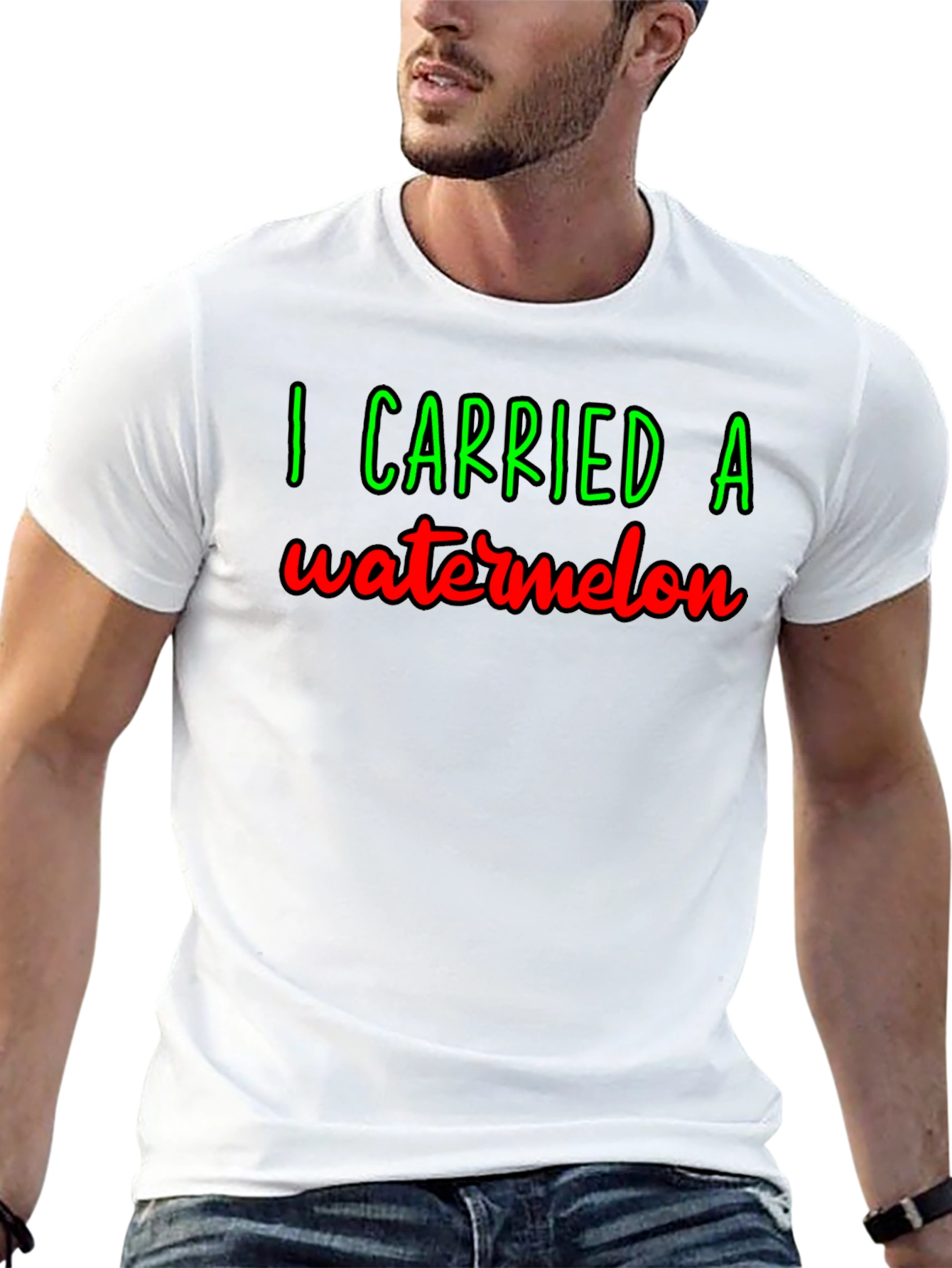 I Carried A Watermelon T-Shirt - Funny Graphic Tee