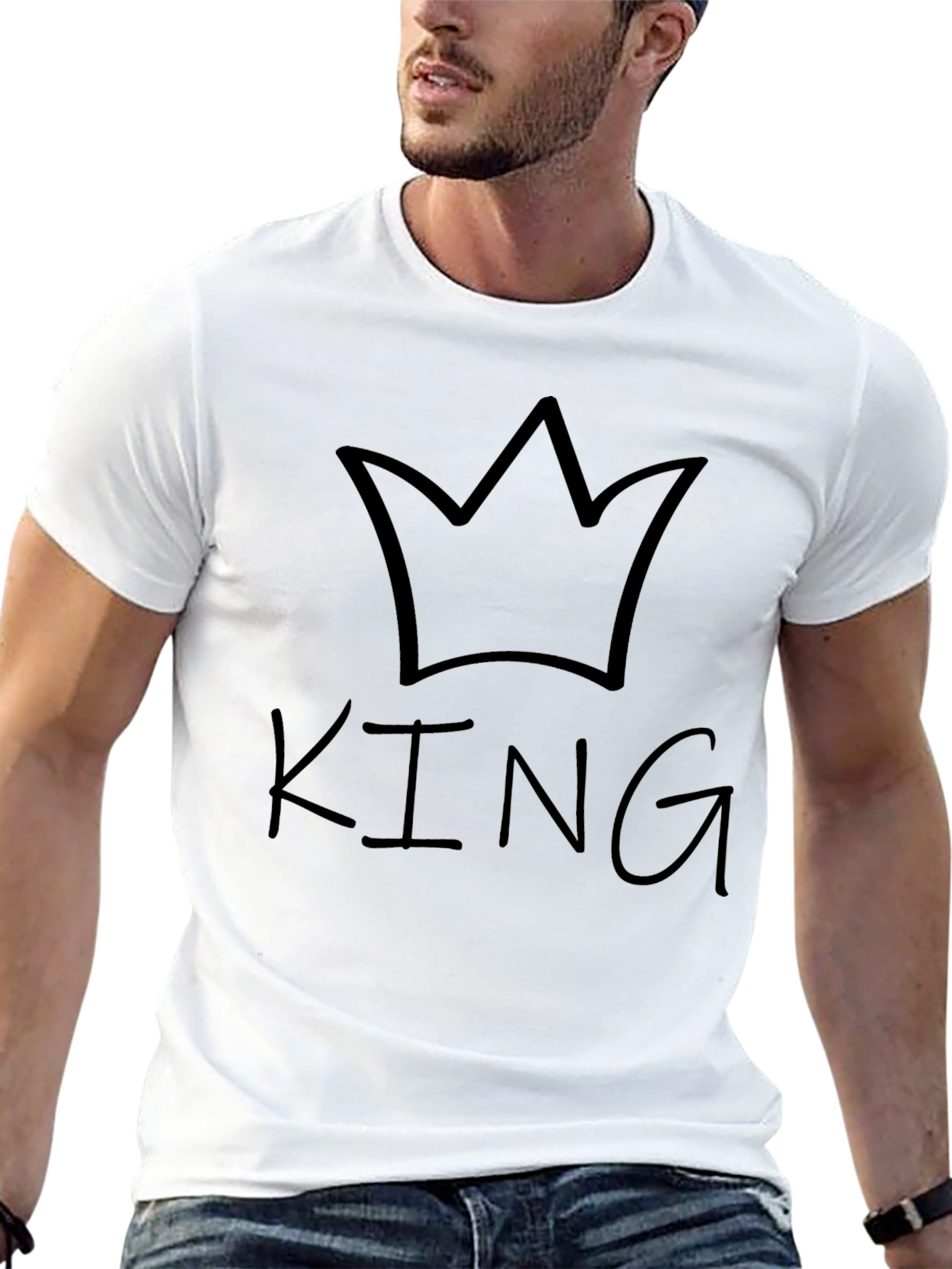 King Crown Black Graphic Tee