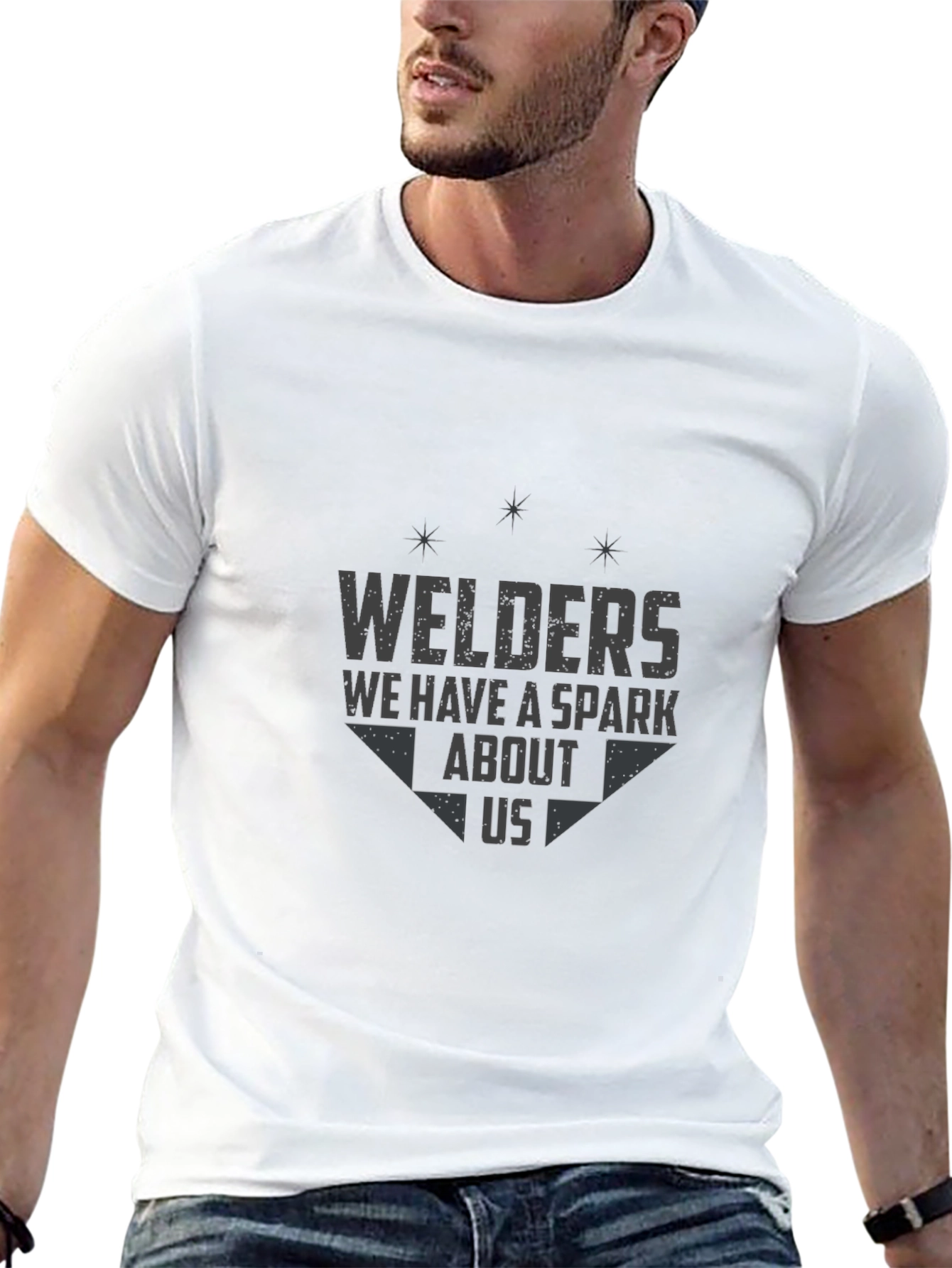 Welders Spark Graphic Black T-Shirt