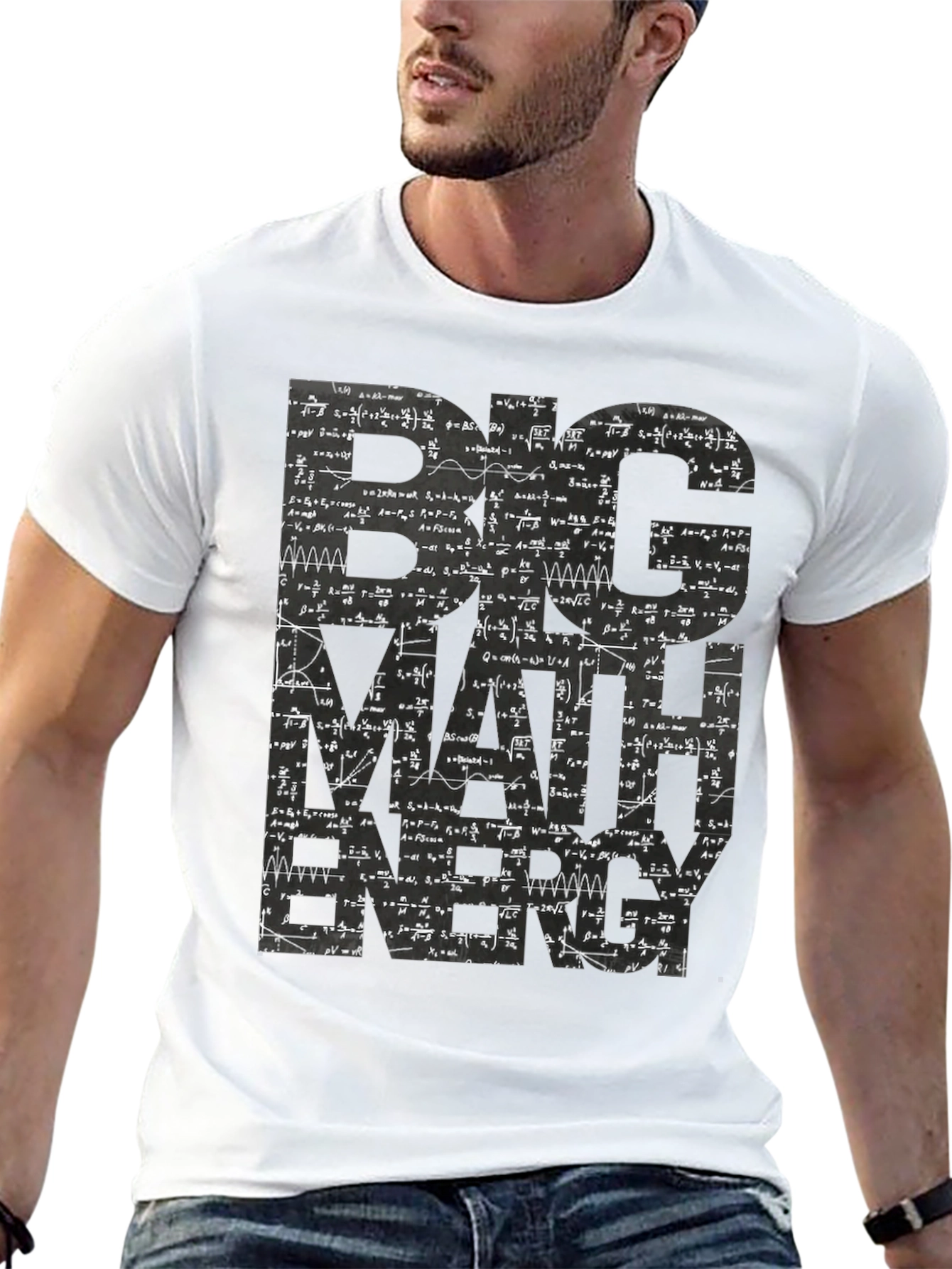 Big Math Energy Graphic Tee - Mens Black T-Shirt