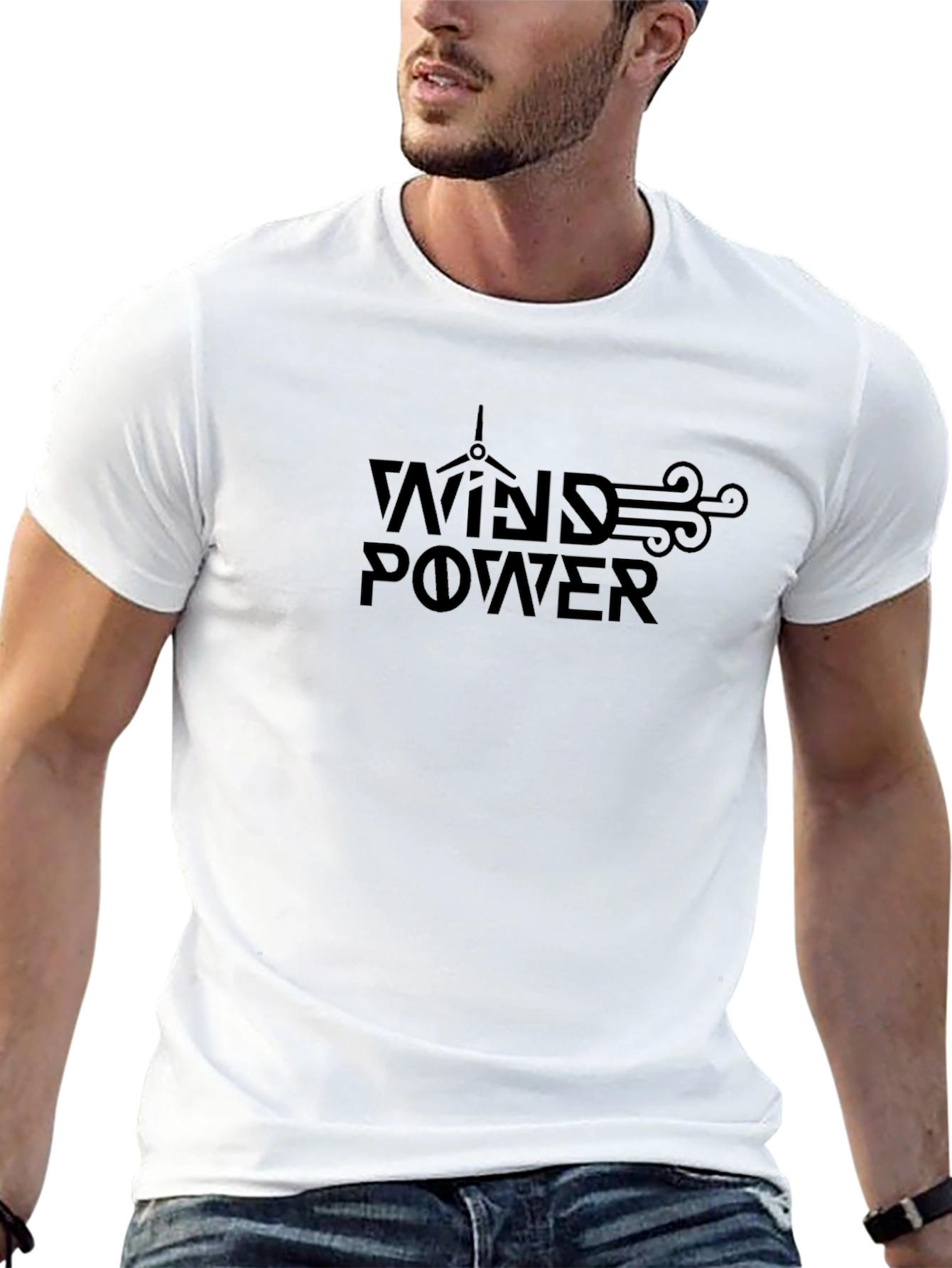 Wind Power Graphic Tee - Sustainable Energy T-Shirt