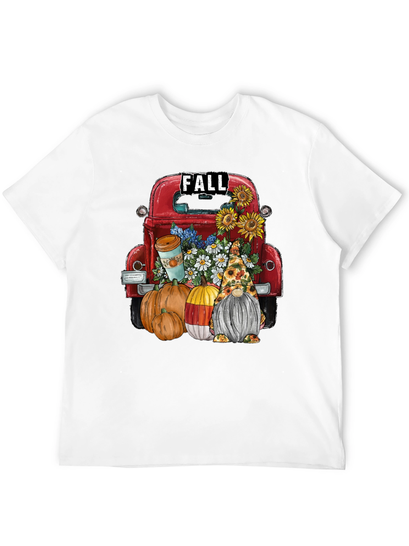 Fall Truck & Gnome Graphic Tee