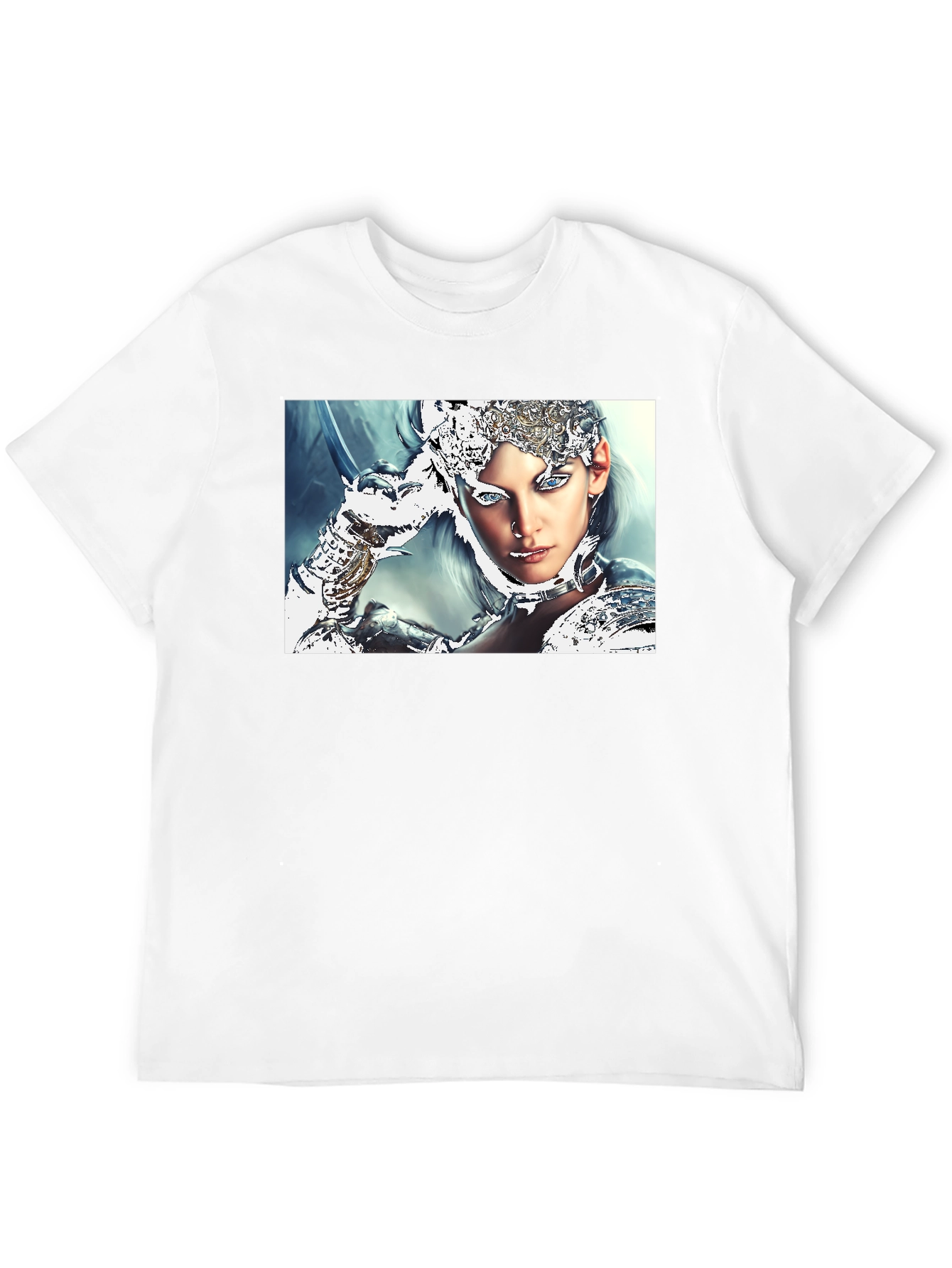 Warrior Woman Graphic Black T-Shirt