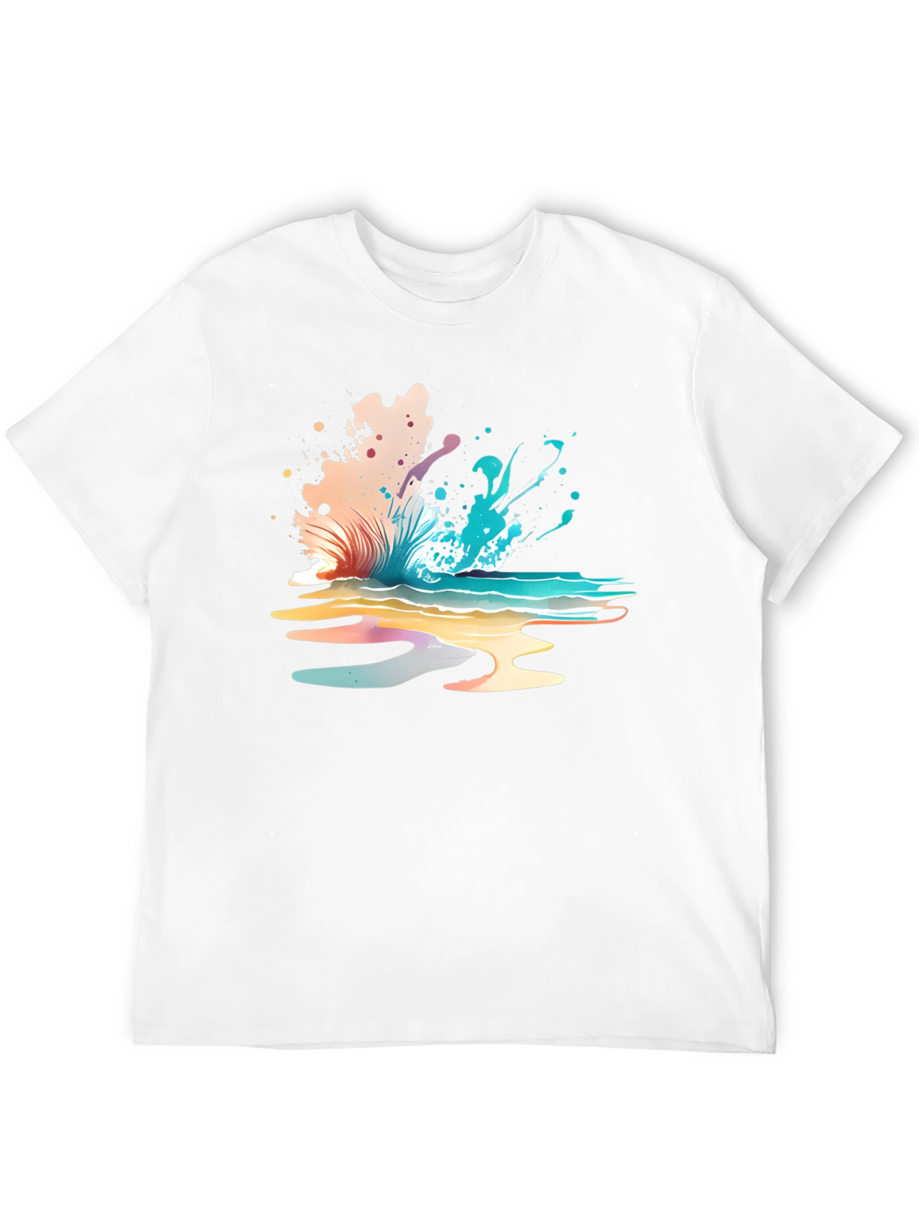 Abstract Wave Graphic Tee