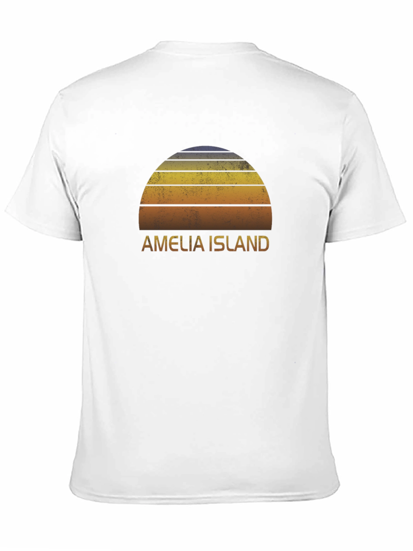 Amelia Island Graphic Tee - Retro Sunset T-Shirt