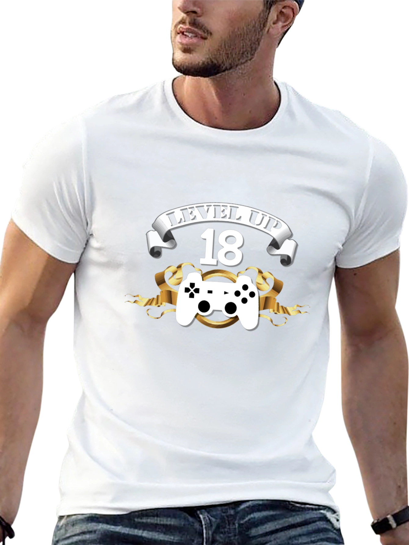 Level Up 18th Birthday Black T-Shirt