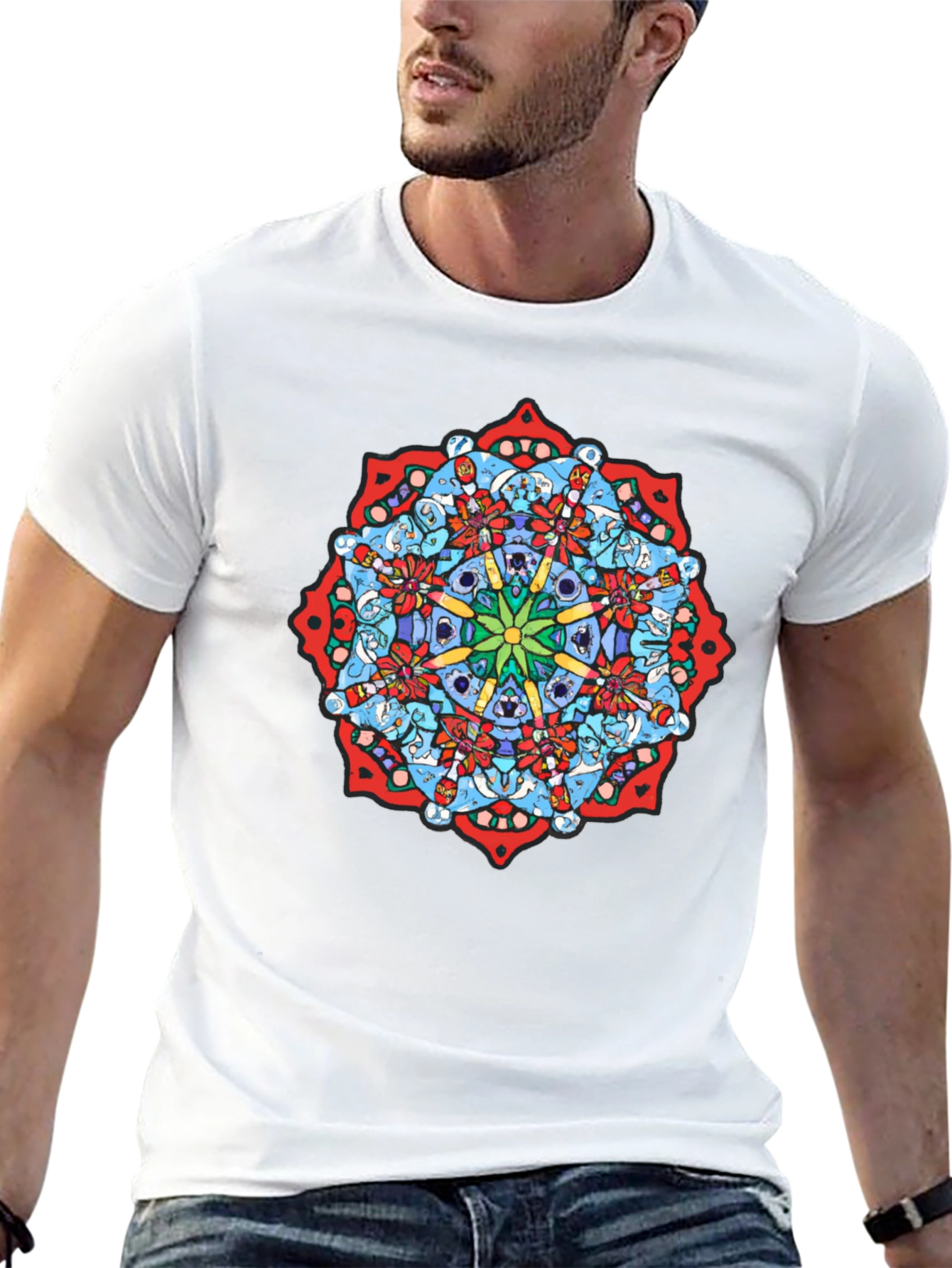 Mandala Graphic Black T-Shirt - Unique Design