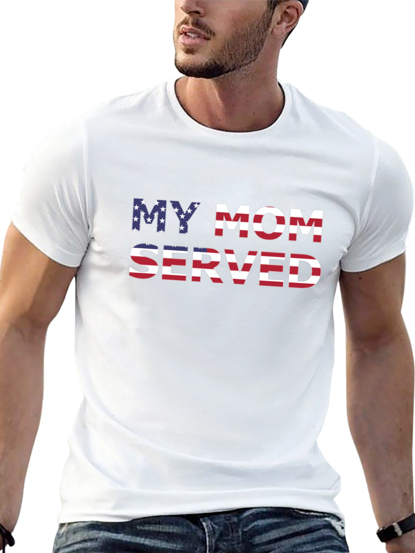 My Mom Served Patriotic Graphic T-Shirt