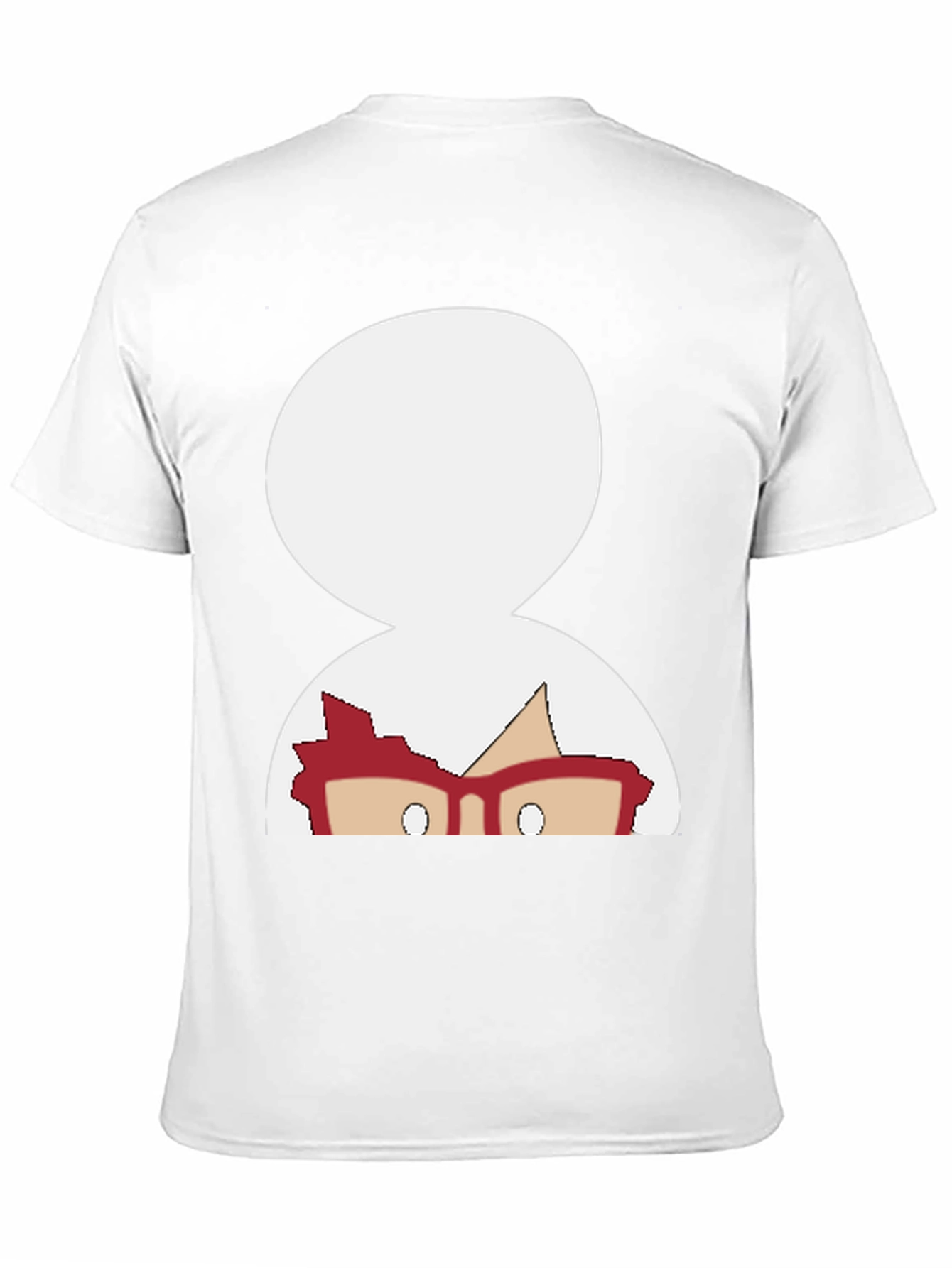 Black T-Shirt with Funny Cartoon Graphic