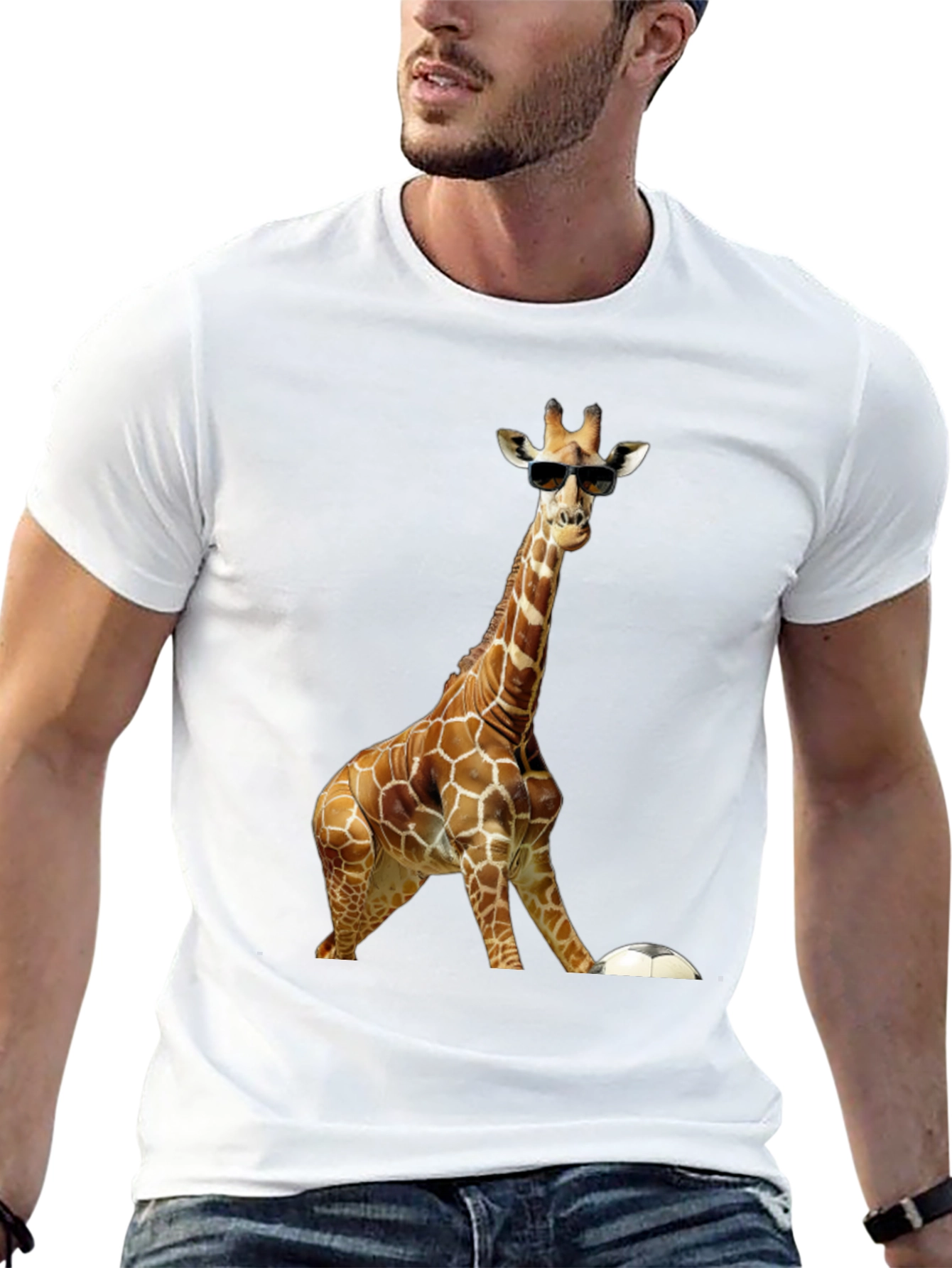 Cool Giraffe with Sunglasses T-Shirt