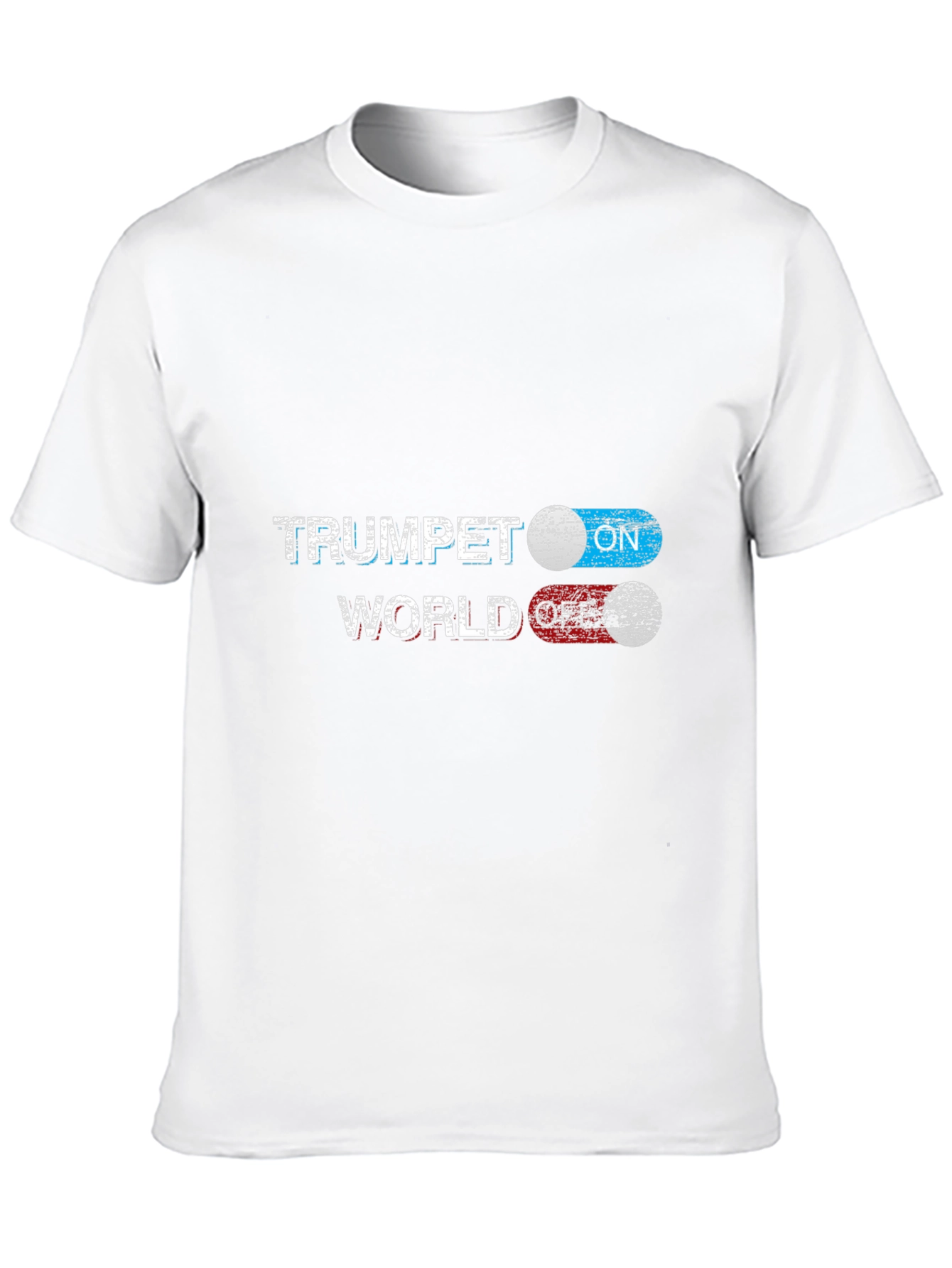 Trumpet On World Off Black Graphic Tee