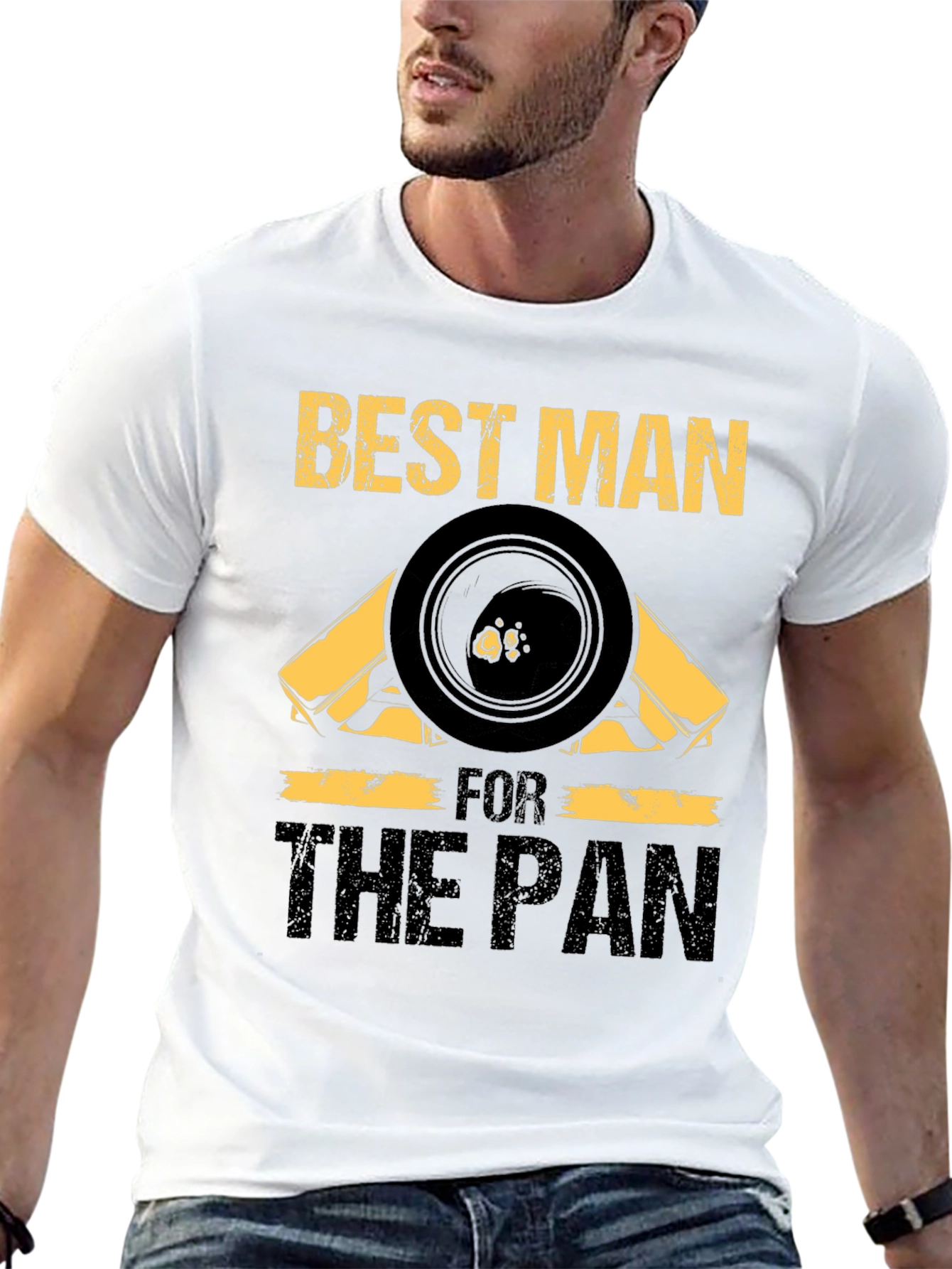 Best Man For The Pan Black T-Shirt