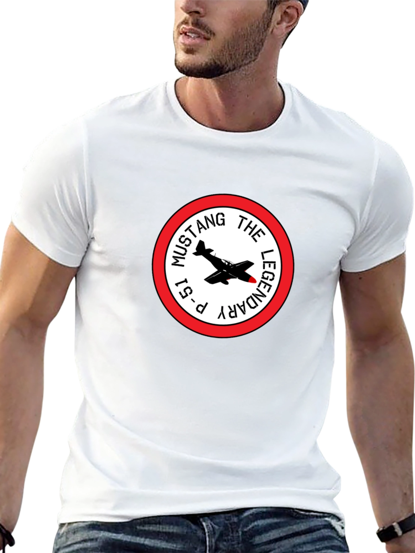 P-51 Mustang Legendary Black T-Shirt