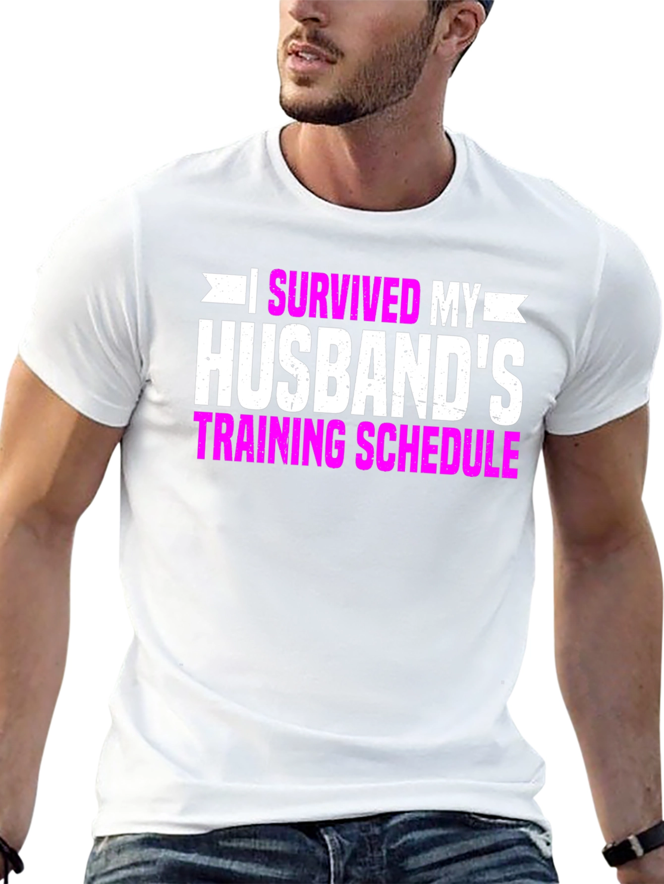 I Survived My Husbands Training Schedule T-Shirt