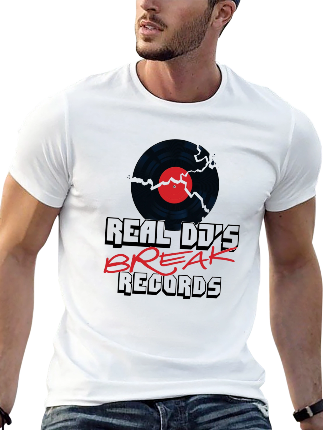 Real DJs Break Records Graphic Tee