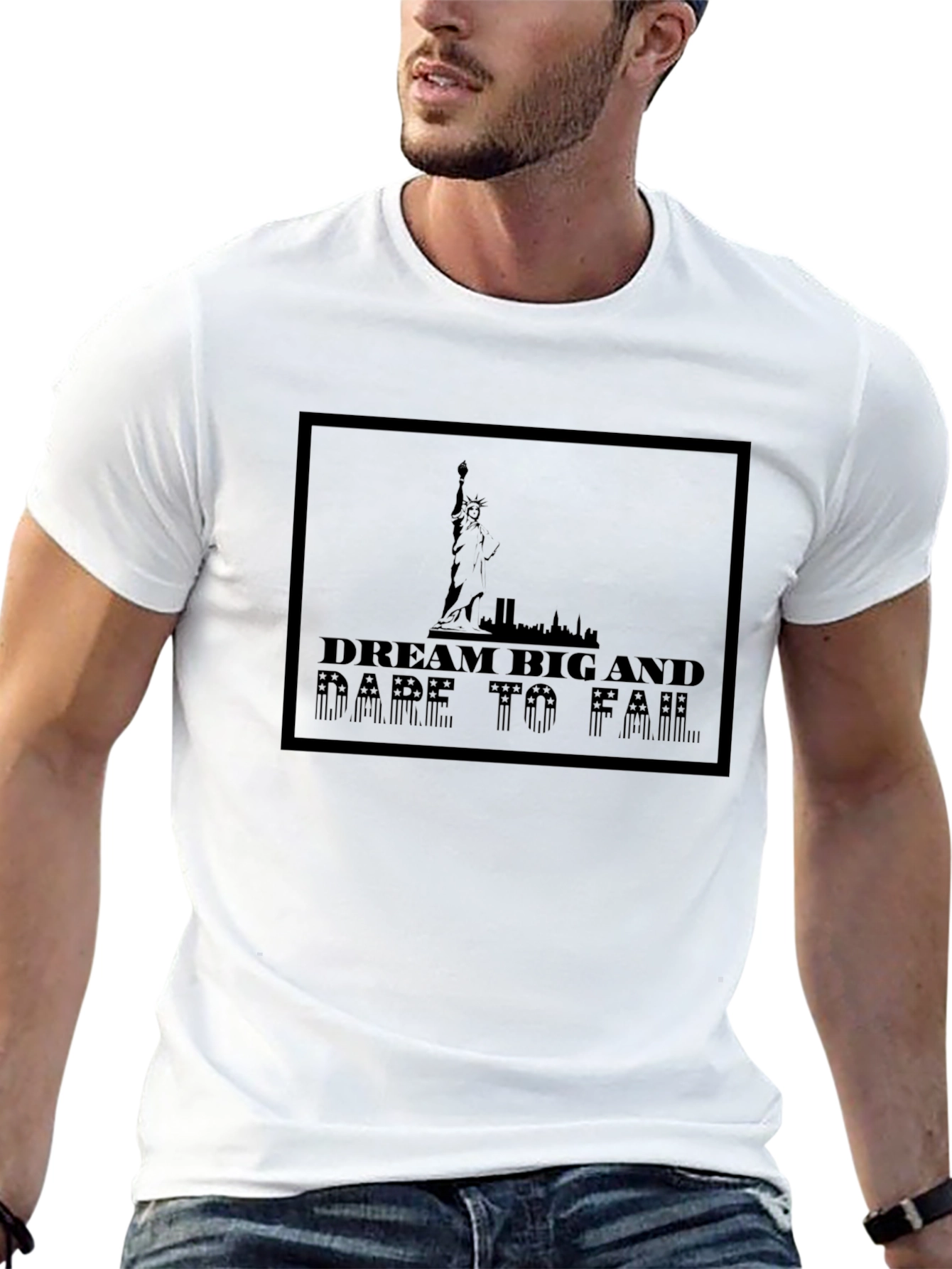 Dream Big Graphic Tee - Stylish Black T-Shirt