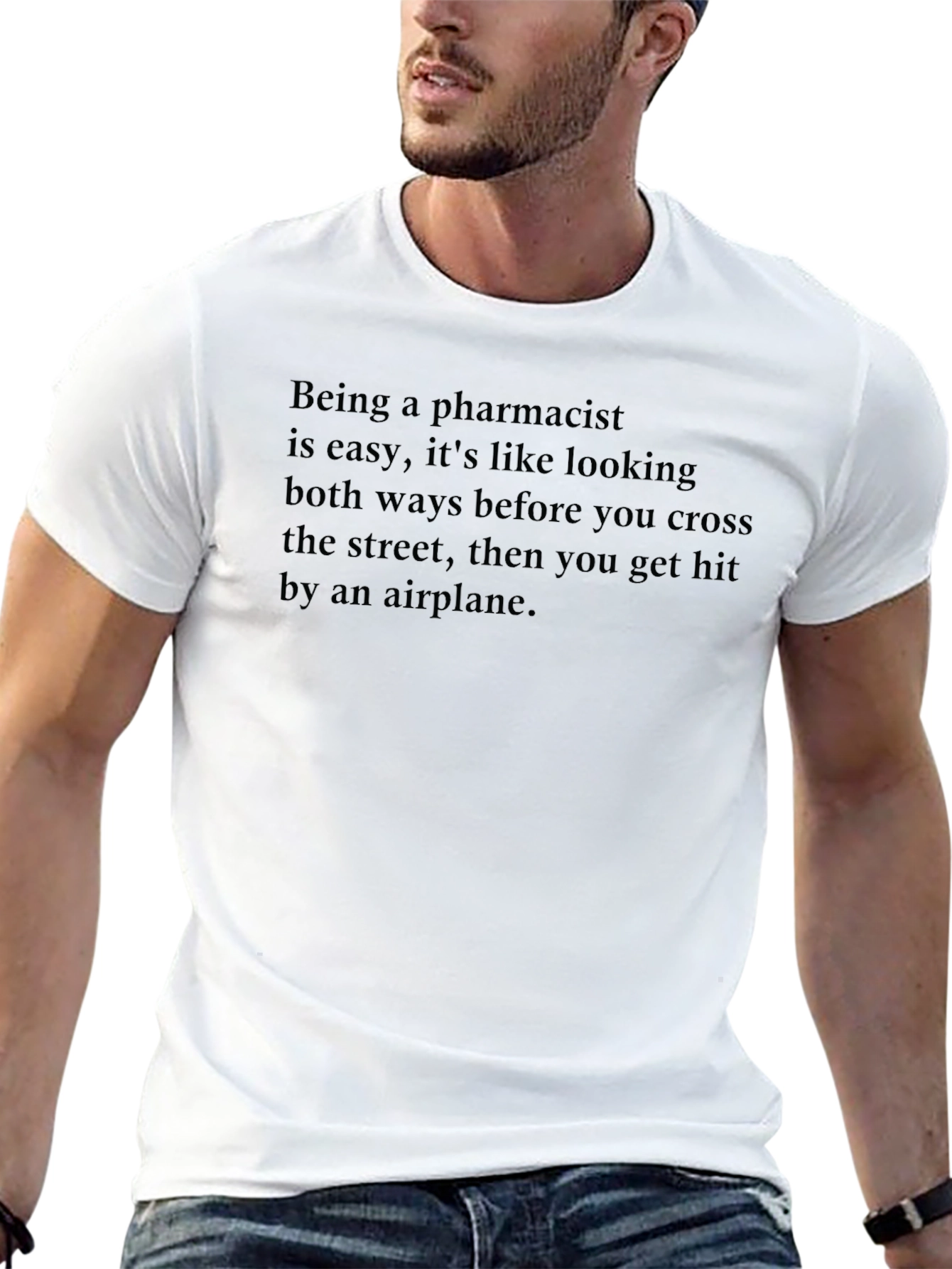 Pharmacist Humor Tee - Airplane Strike!