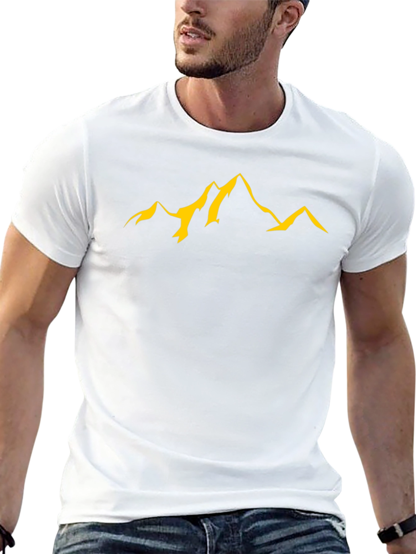 Mountain Peak Graphic T-Shirt - Black