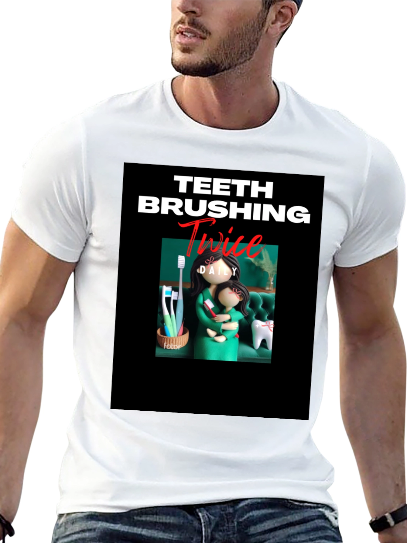 Teeth Brushing T-Shirt - Daily Dental Hygiene