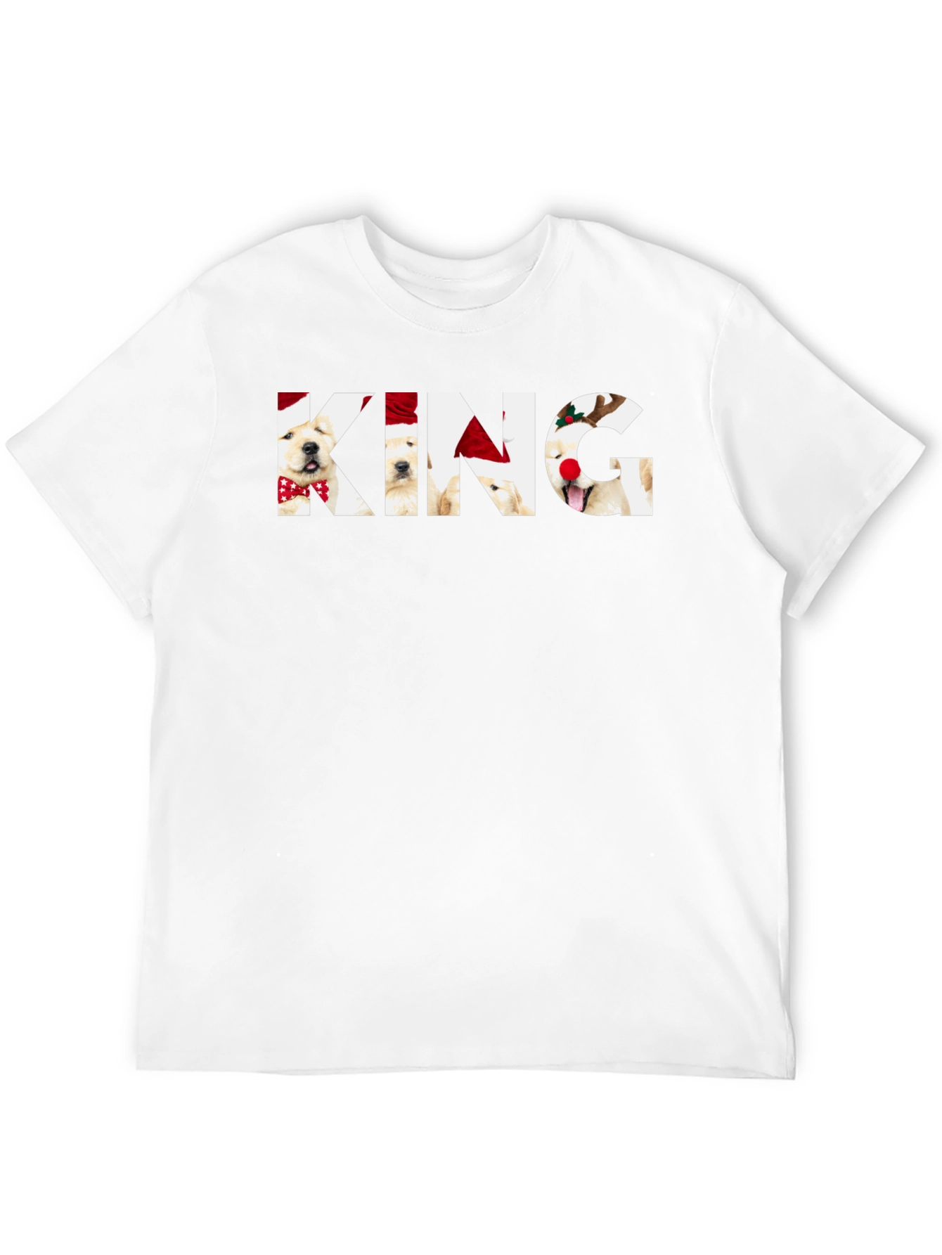 King Christmas Golden Retriever T-Shirt