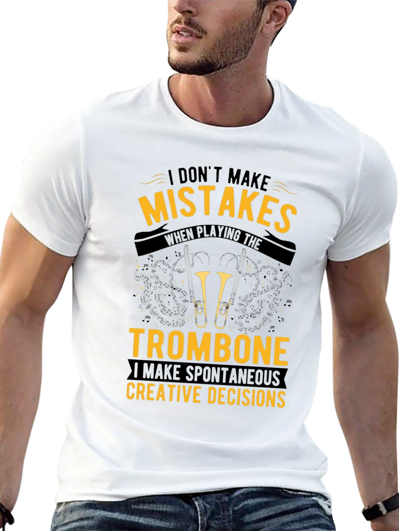 Trombone Player T-Shirt: Spontaneous Creative Decisions