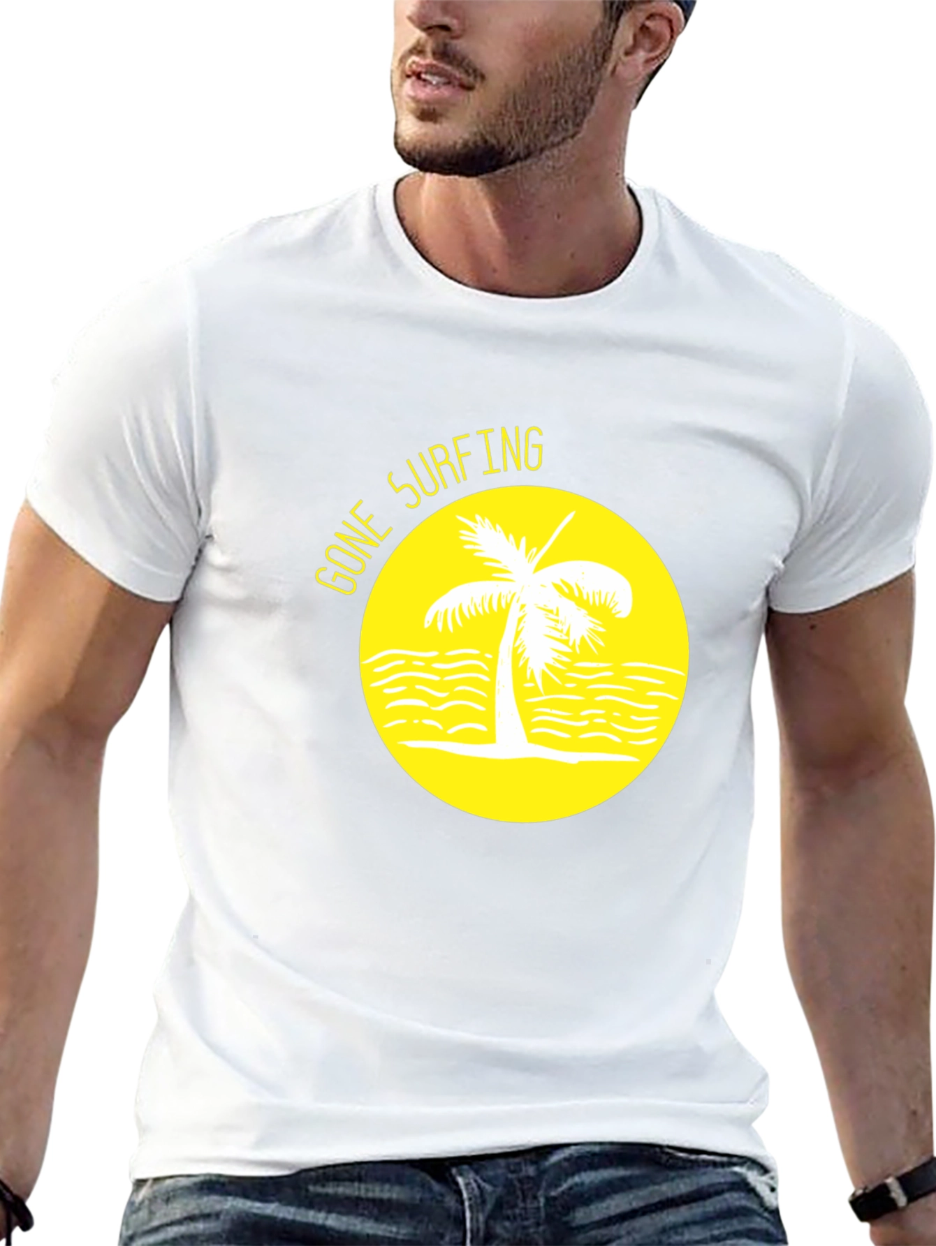 Gone Surfing Graphic Tee - Black