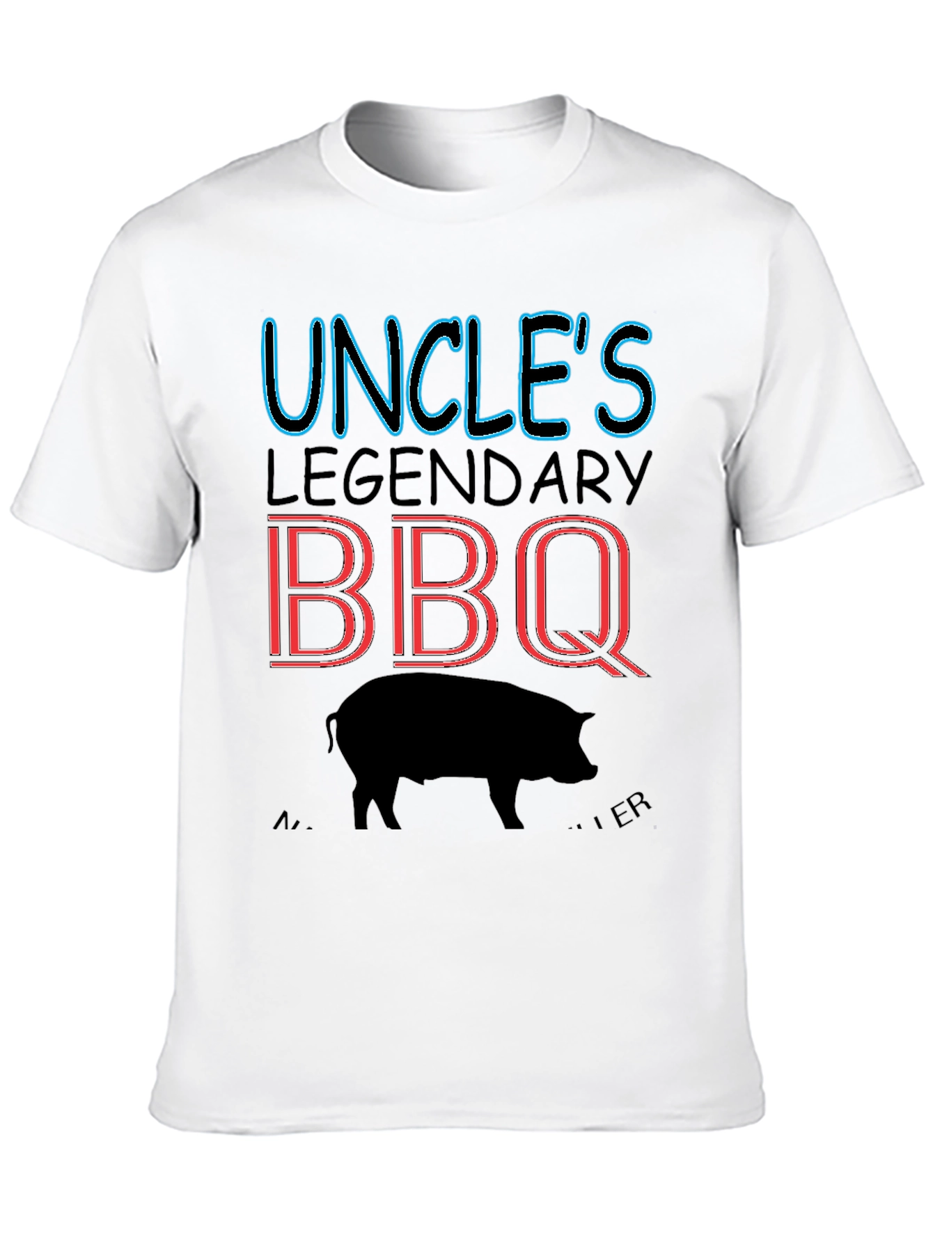 Uncles Legendary BBQ T-Shirt - Black Cotton Tee