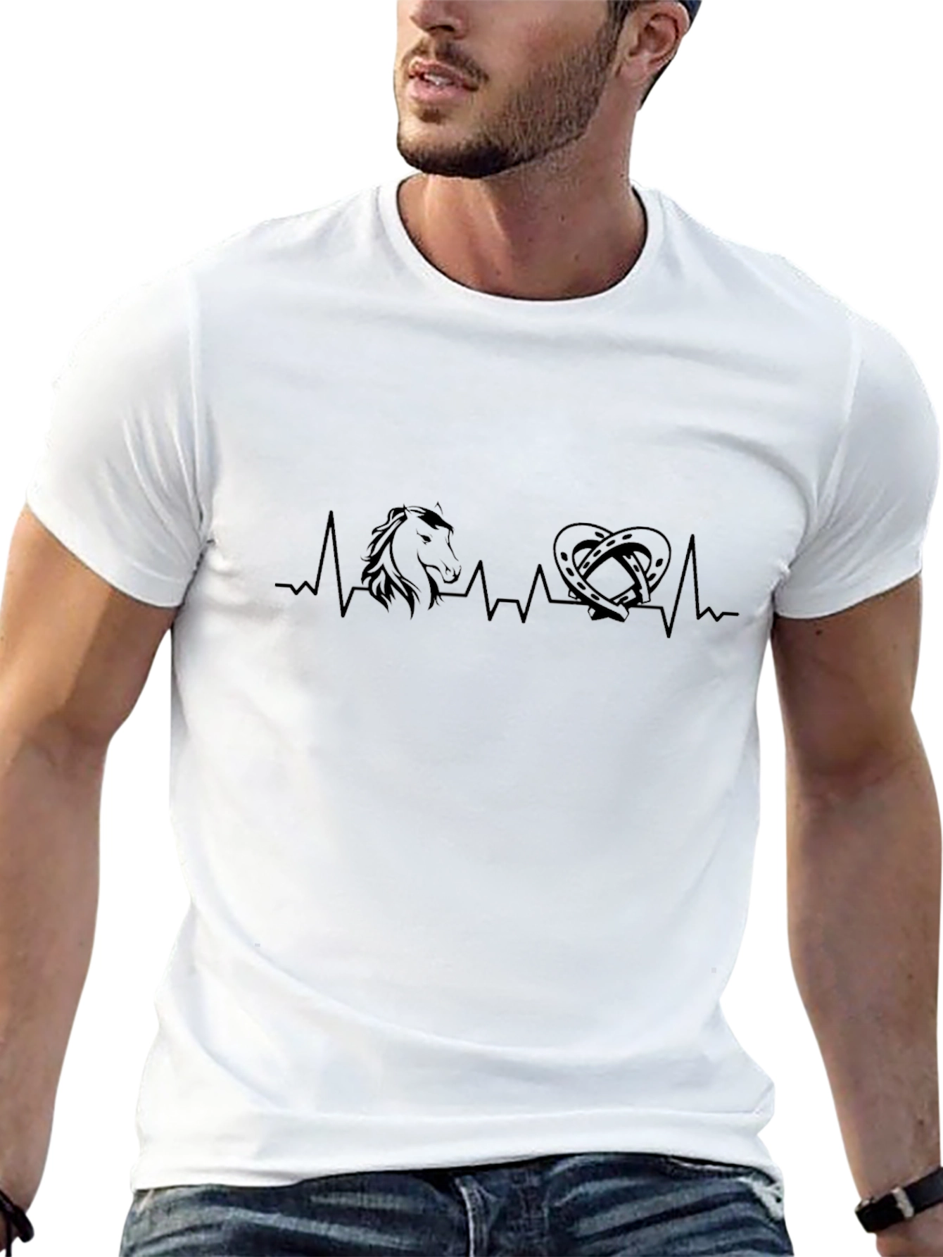 Horse & Pretzel Heartbeat Graphic Tee - Unisex