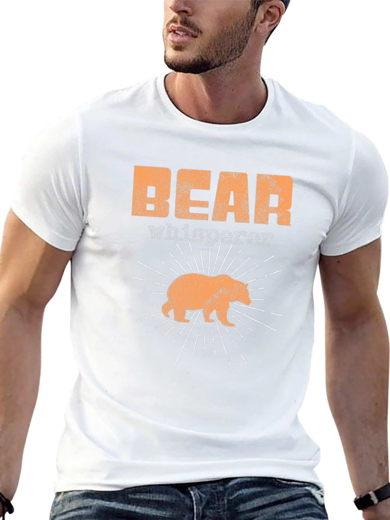 Bear Whisperer Black Graphic T-Shirt