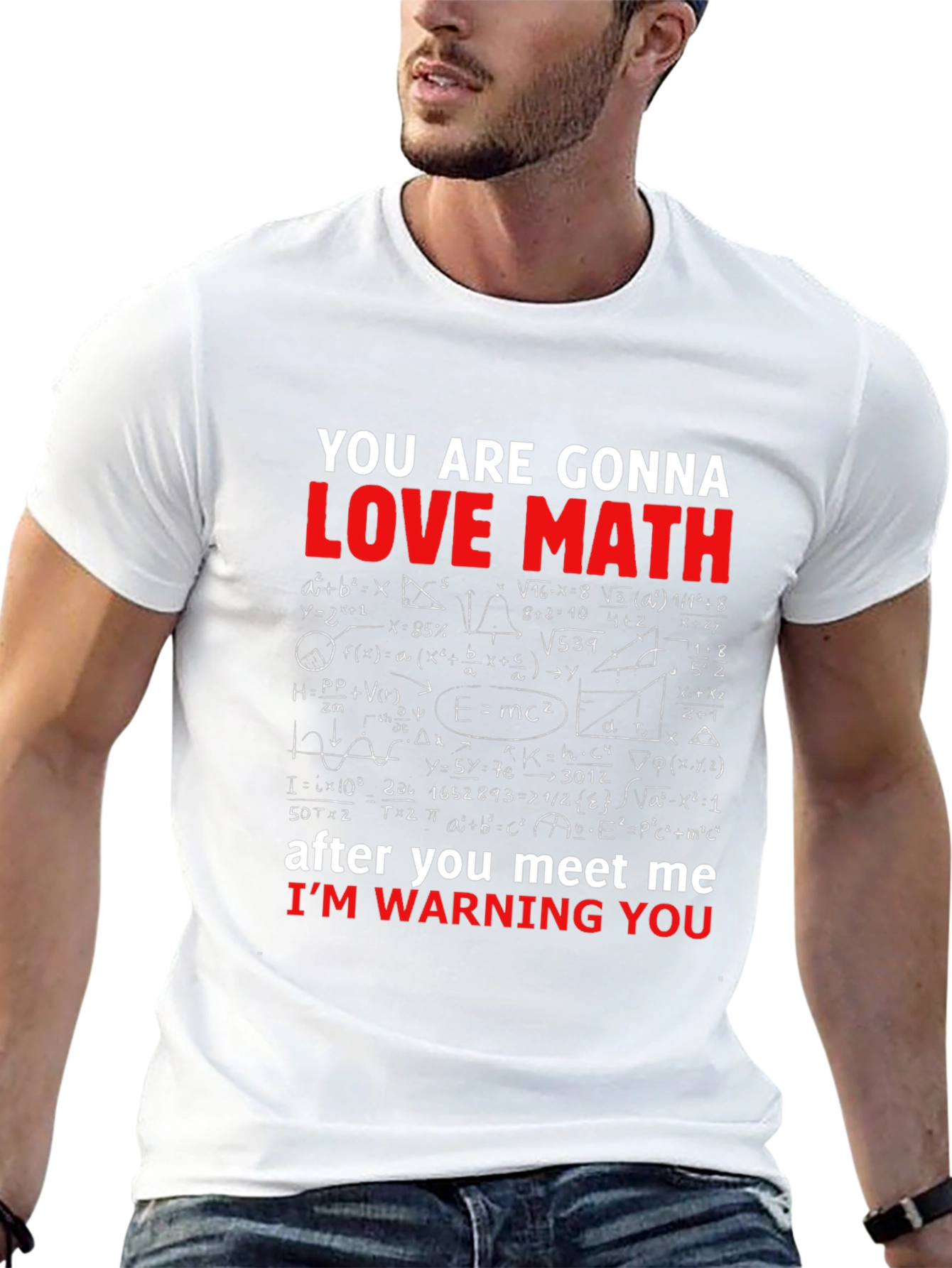 Math Equations Graphic T-Shirt Funny Geek Nerd Tee