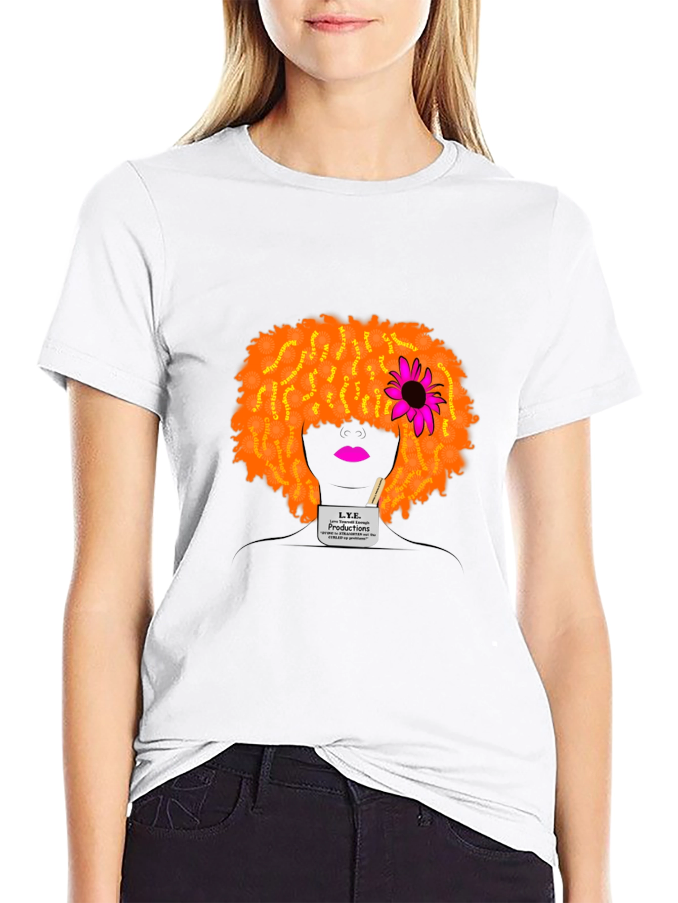 Unique Afro Hair T-Shirt - Artistic Design