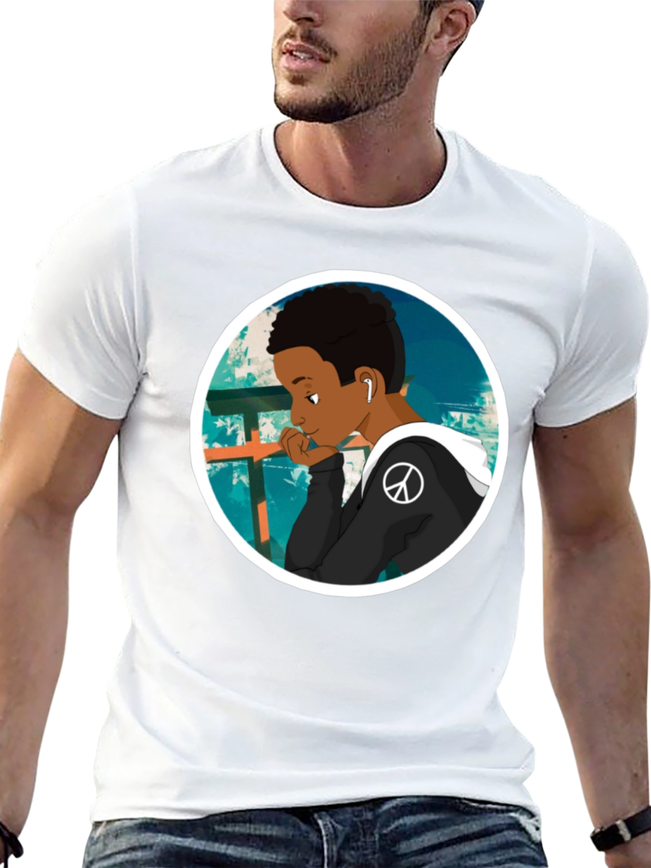 Cool Graphic Tee - Peace and Thought