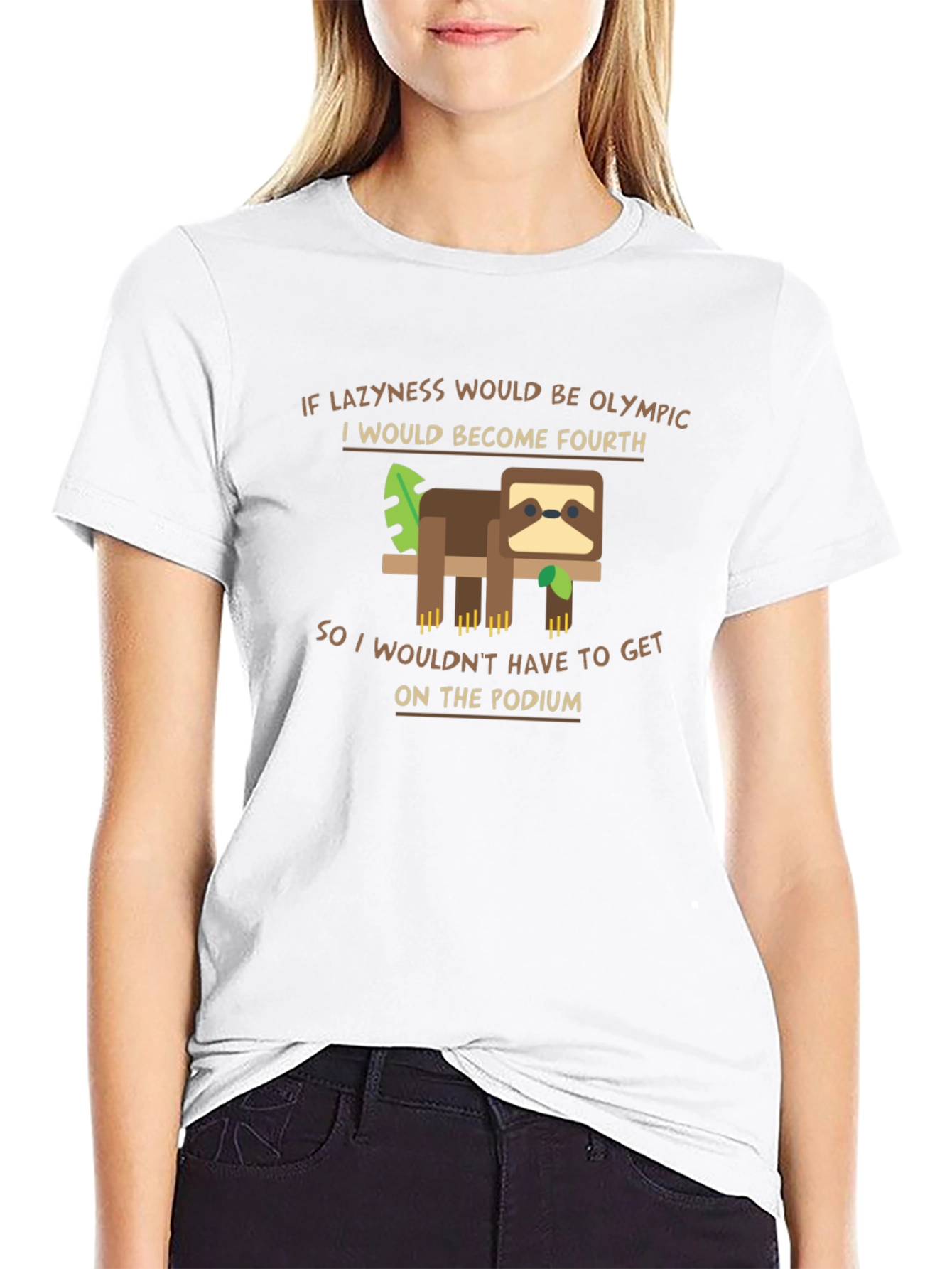Funny Sloth Olympic Laziness T-Shirt