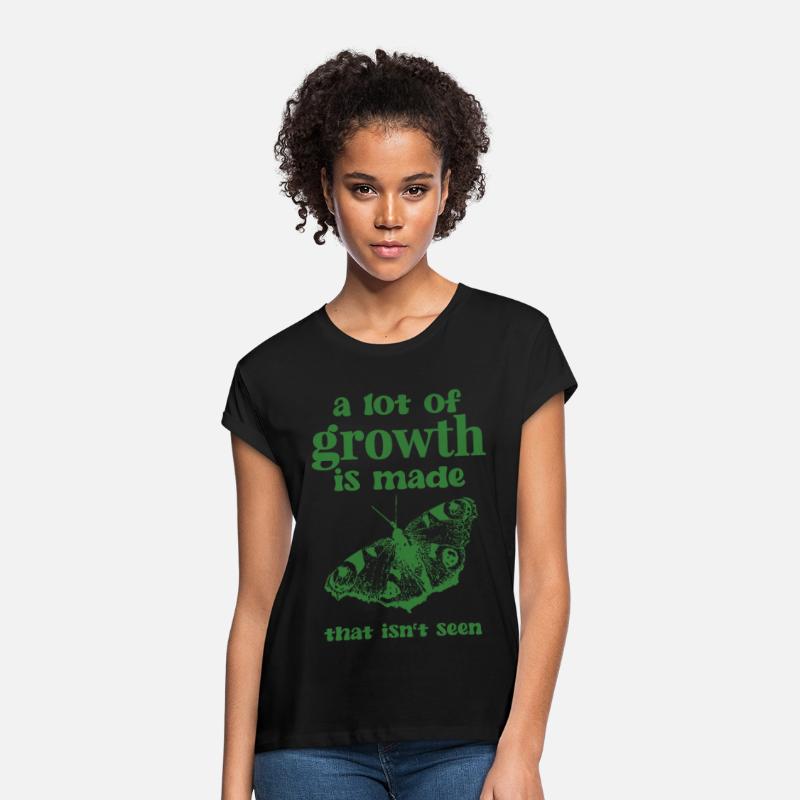 Self Growth | Butterfly Shirt green