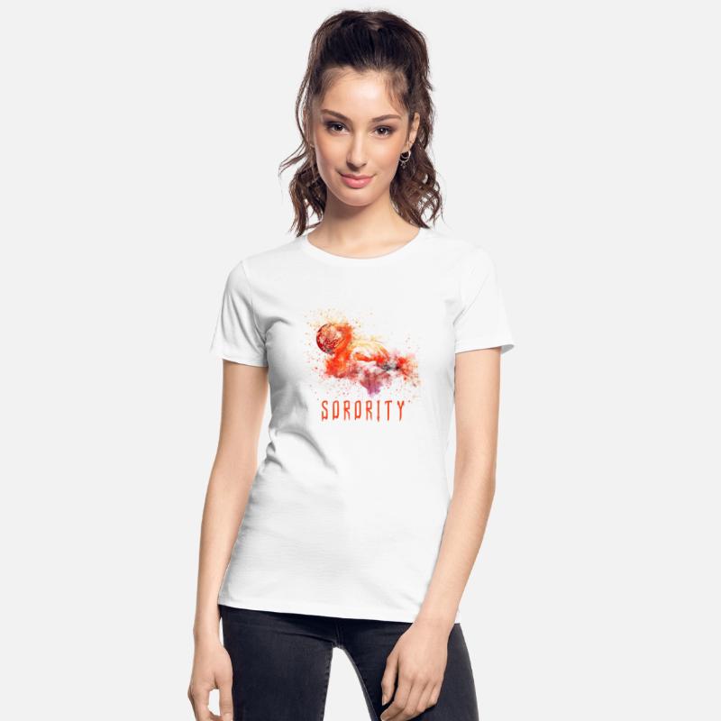 sorority swan orange design