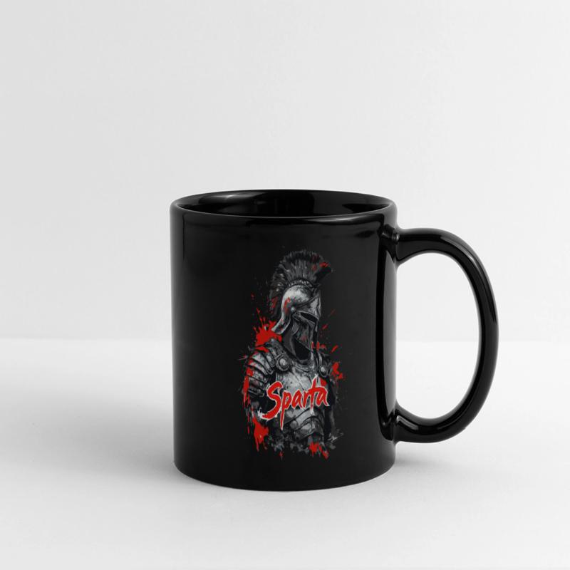 Spartan soldier in a splatter design