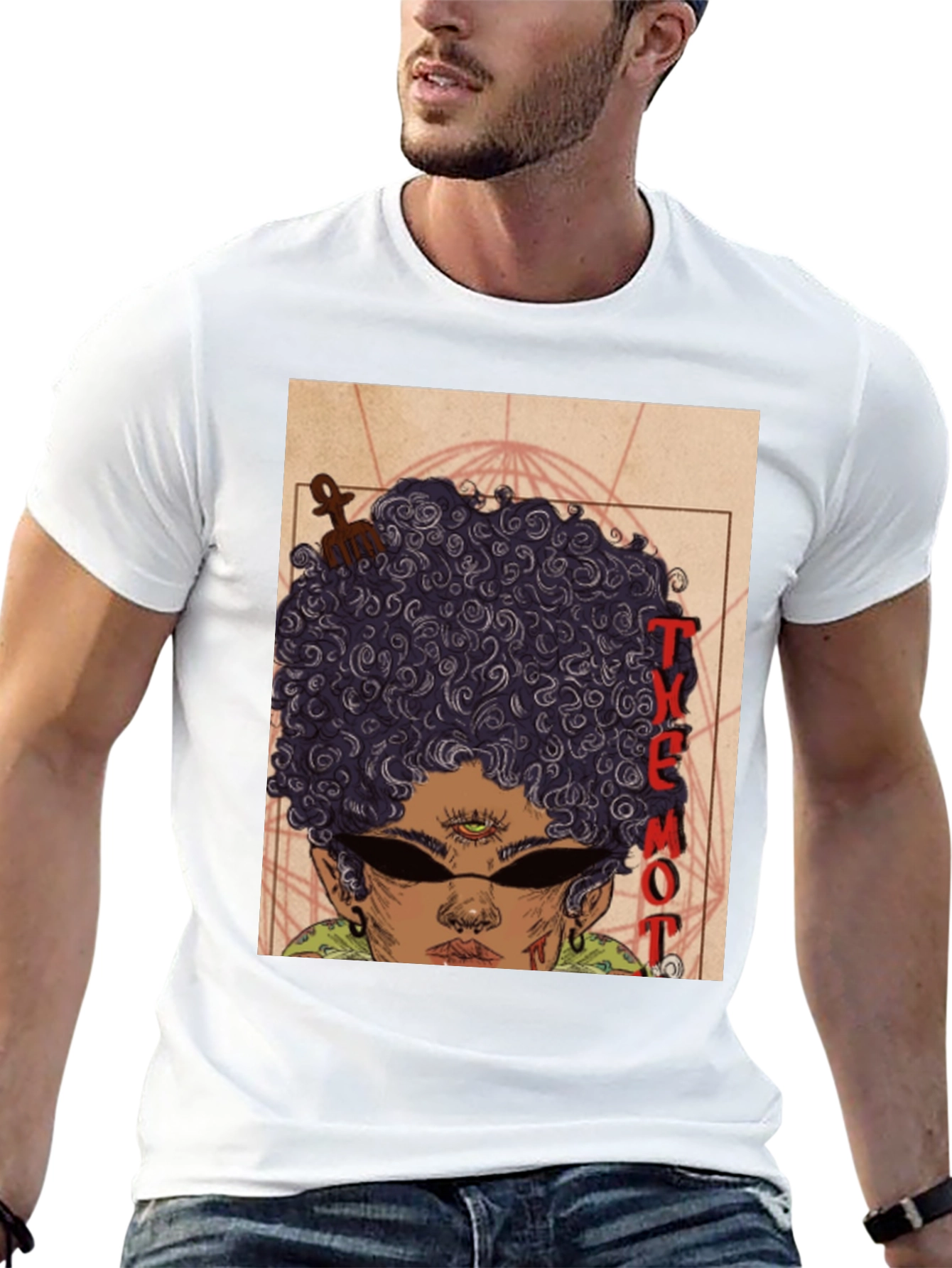 Themot T-Shirt Black Graphic Tee