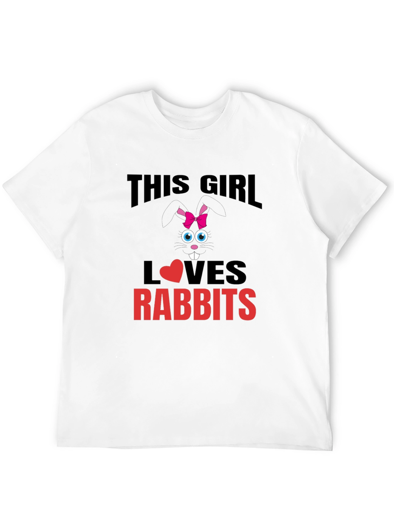 This Girl Loves Rabbits T-Shirt - Cute Bunny Tee