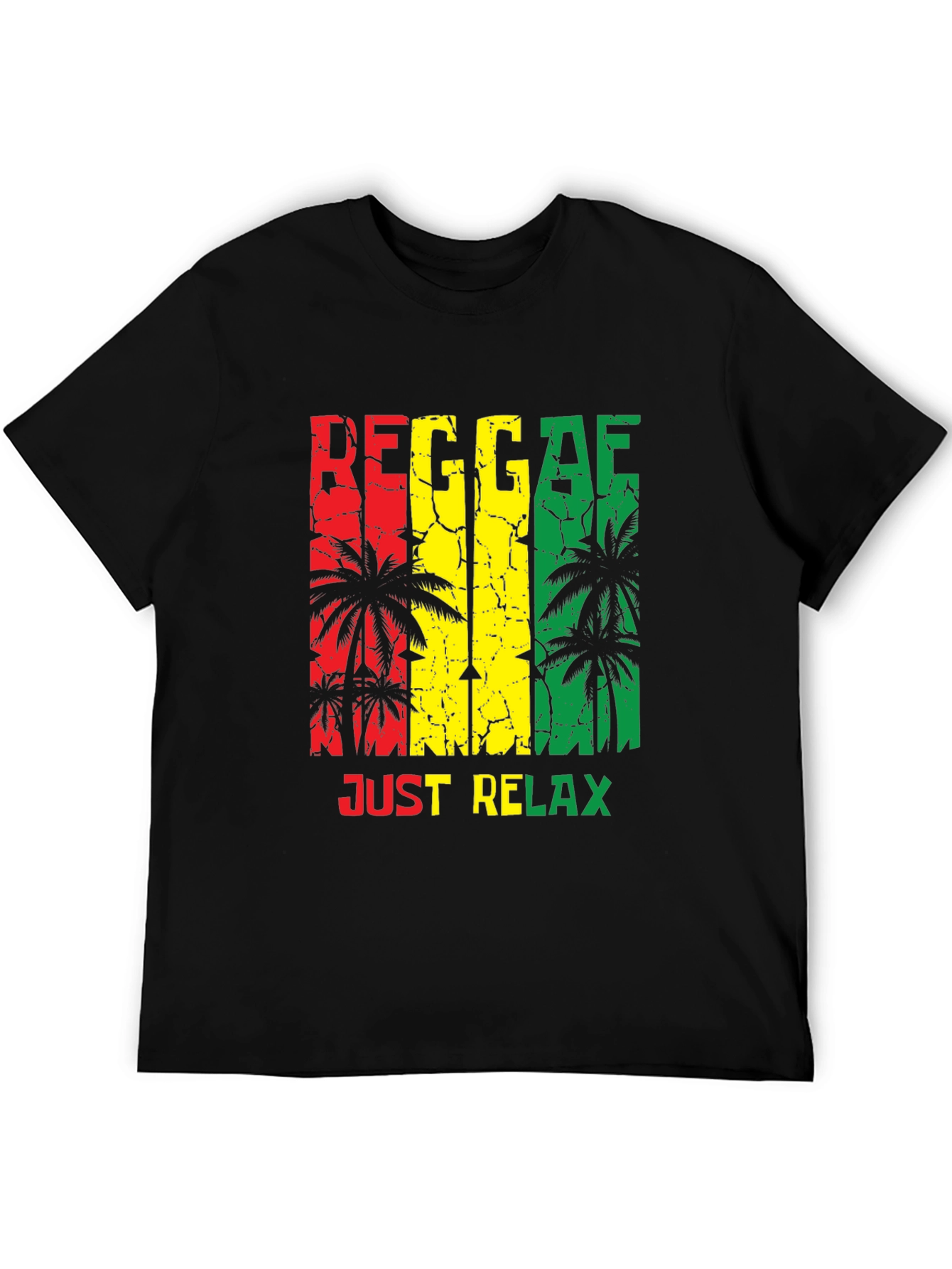Reggae Just Relax Black T-Shirt