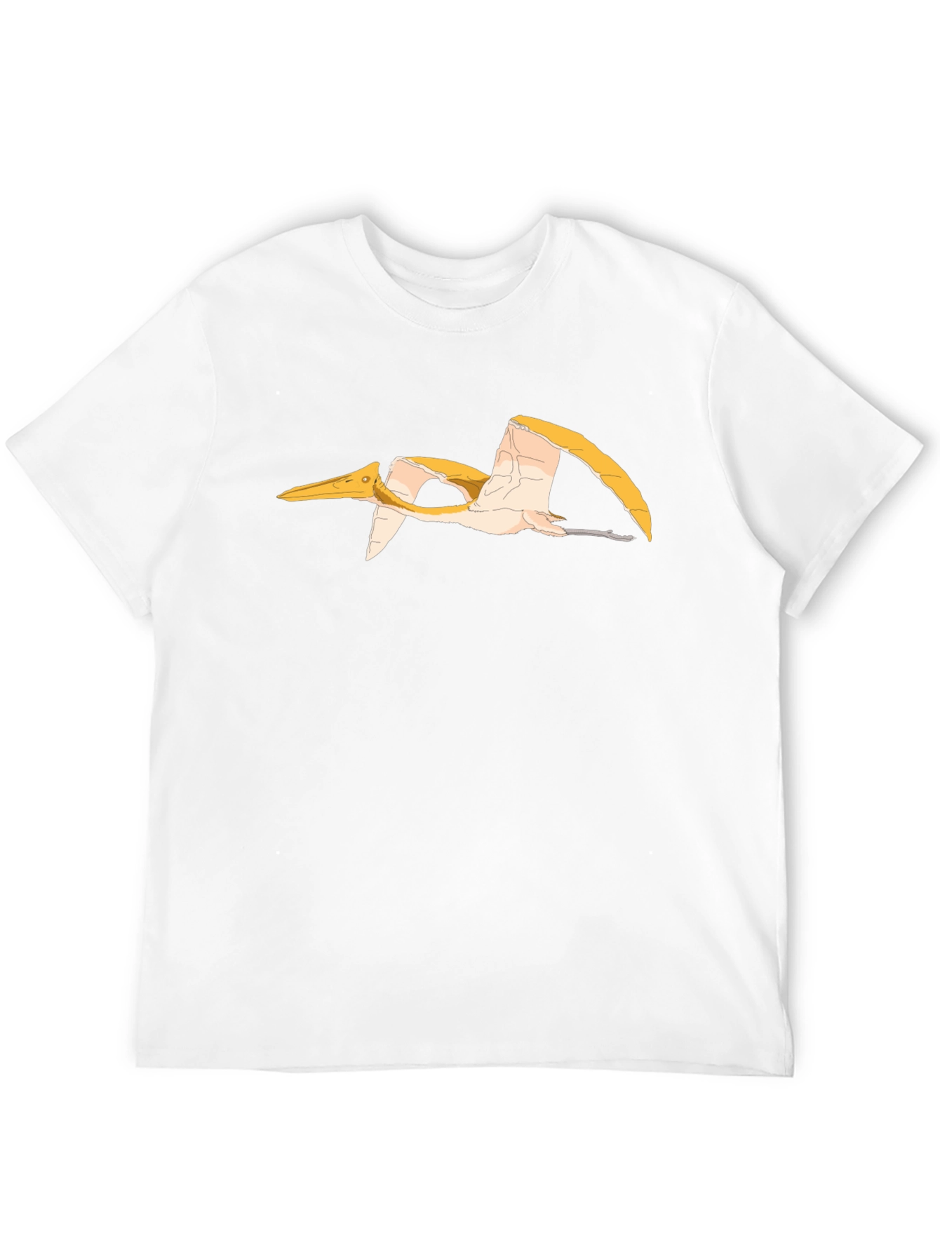 Pterodactyl Graphic Tee - Black Cotton T-Shirt