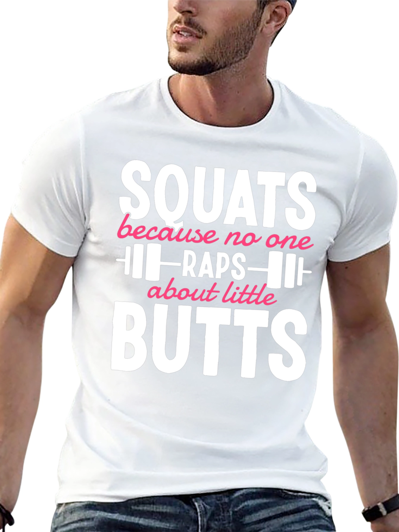 Squats Butts Gym Workout T-Shirt Funny Fitness Tee