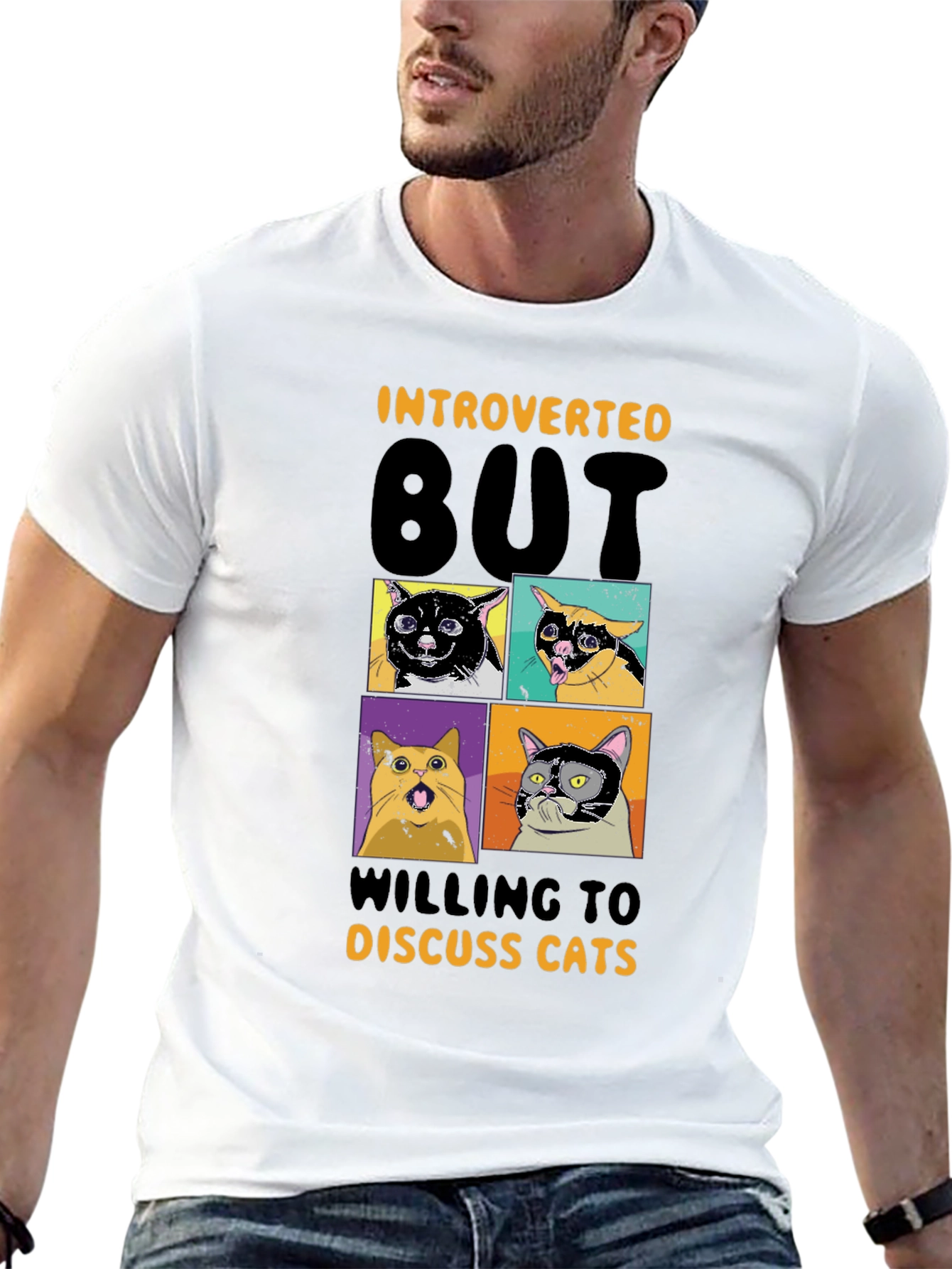 Introverted Cats Graphic Tee