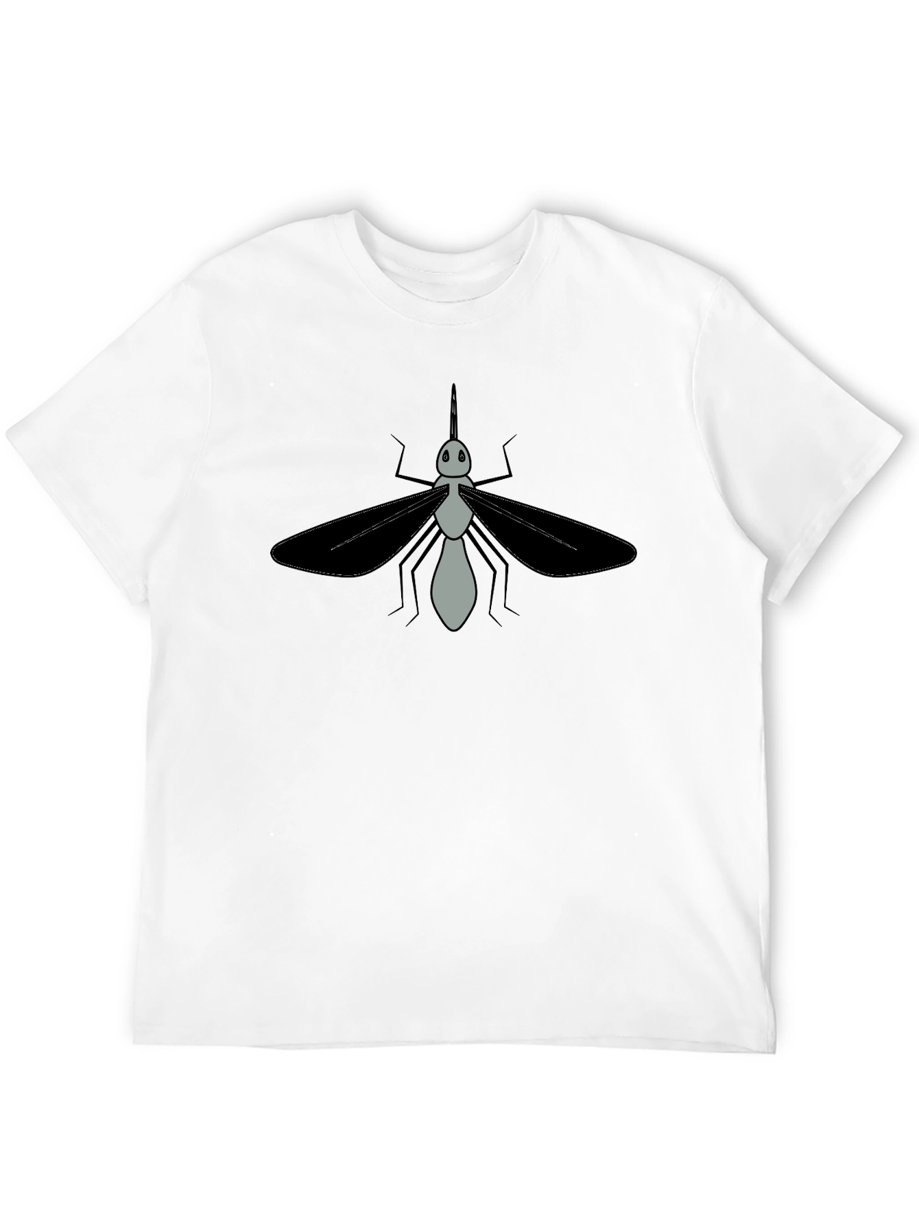 Mosquito Graphic Tee - Black Cotton T-Shirt