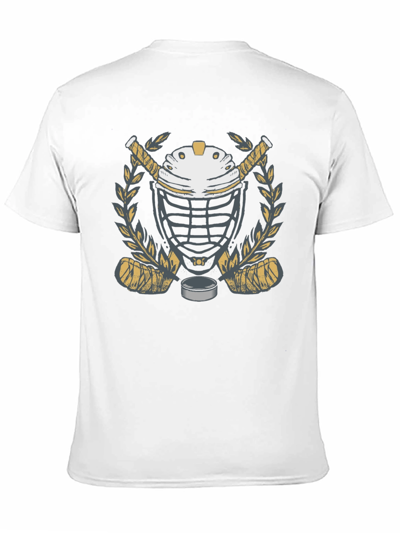 Hockey Goalie Mask Graphic Tee - Black